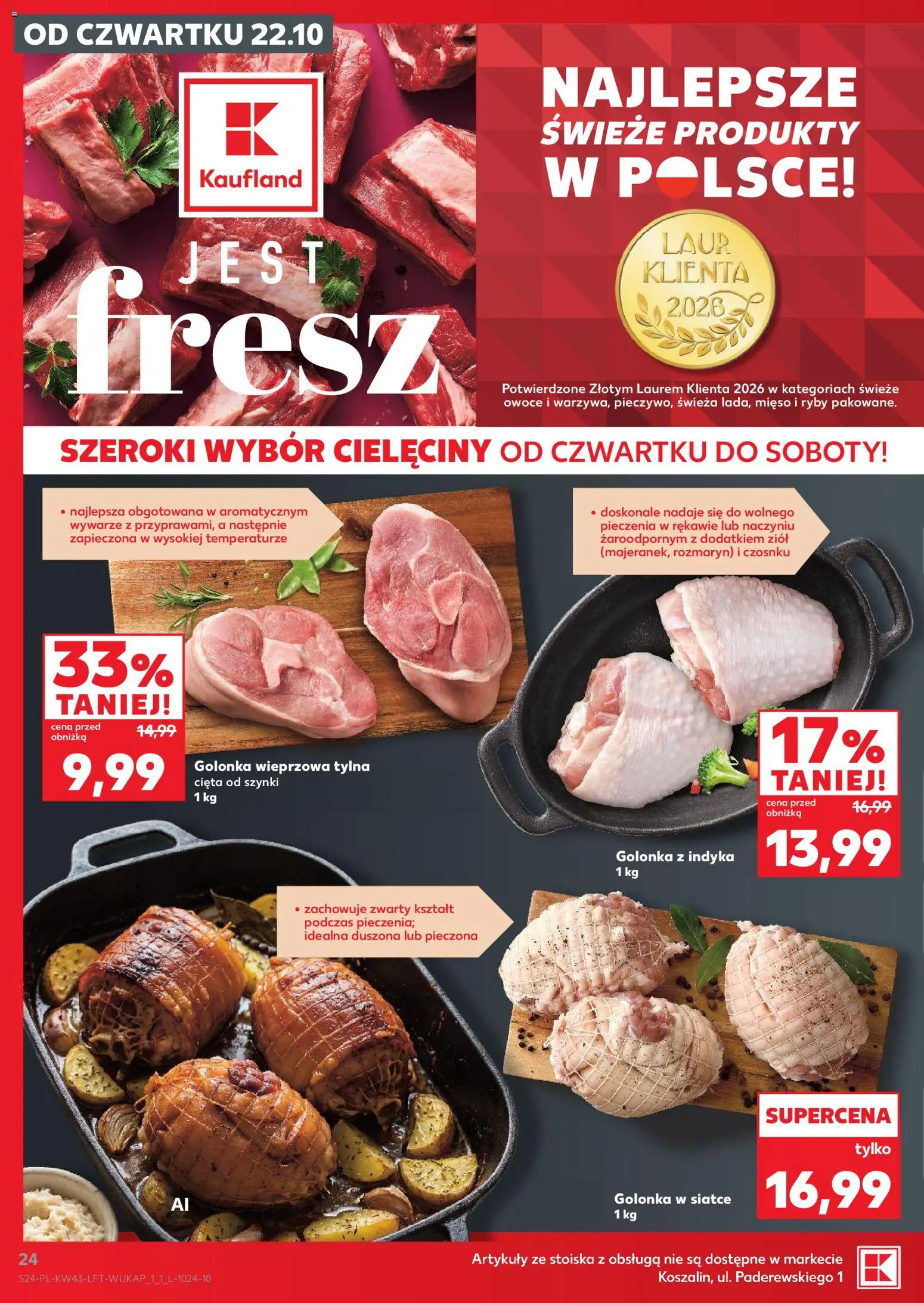 Kaufland Polsko leták od 22.10.2026 | Strana: 24 | Produkty: Ryby