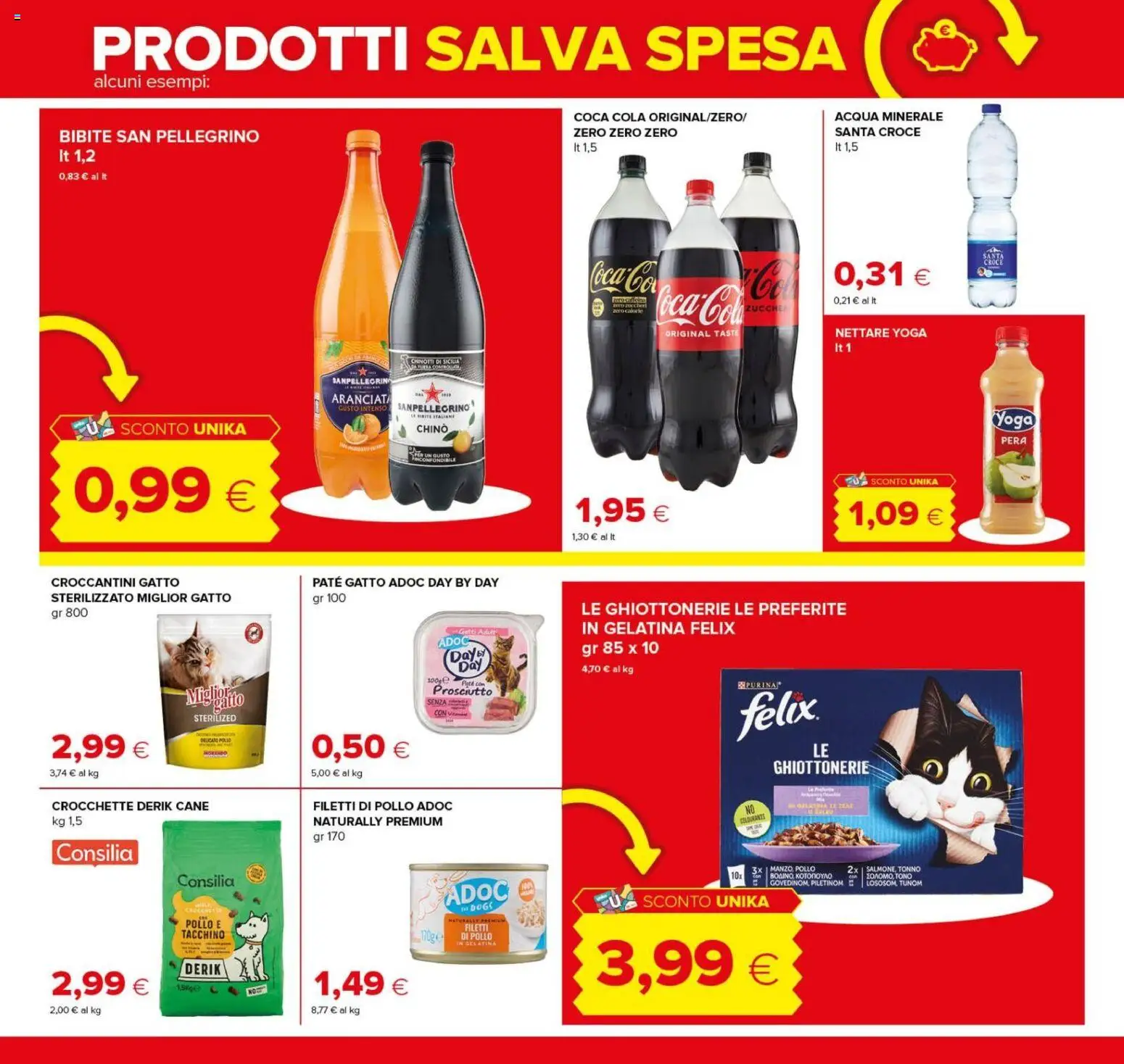 Volantino Oasi del 08/10/2026 | Pagina: 16 | Prodotti: Pollo, Prosciutto, Pera, Bibite