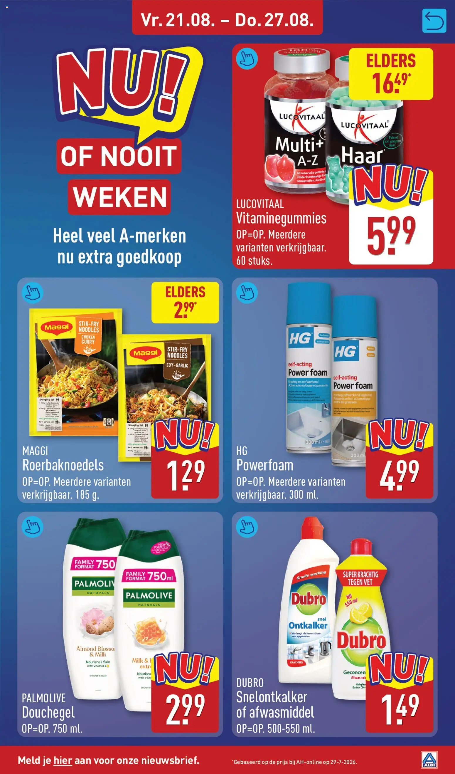 {H1} | Pagina: 43 | Producten: Afwasmiddel, Ontkalker, Gel, Douchegel