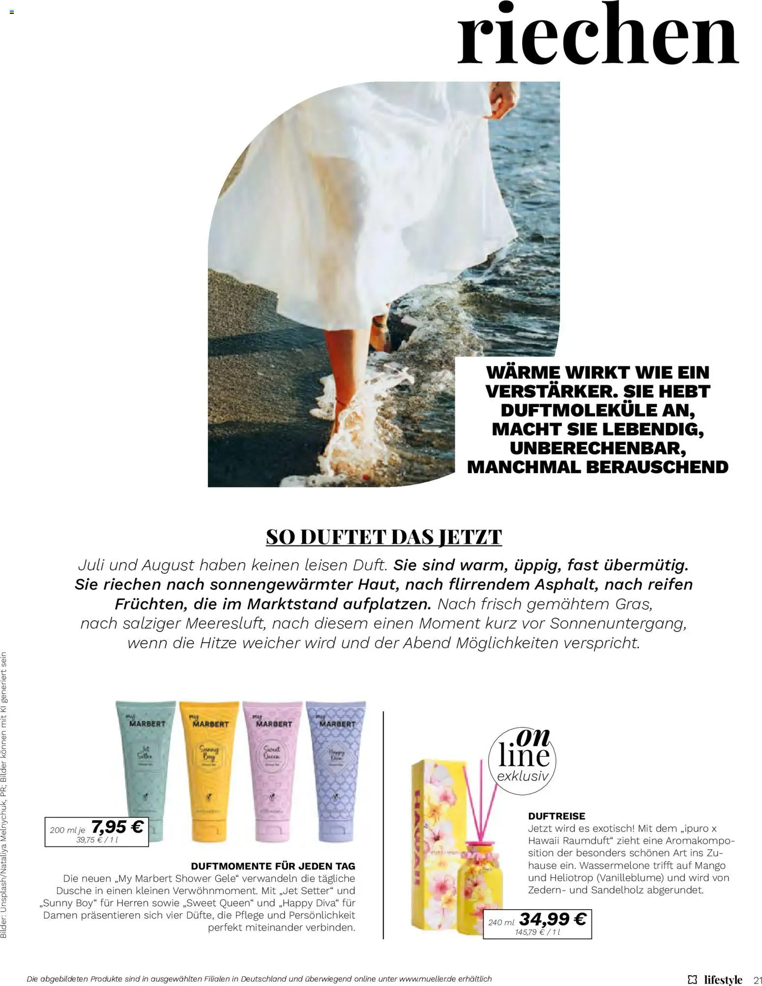 Müller Lifestyle – gültig ab 10.07.2026 | Seite: 21 | Produkte: Dusche, Bilder, Mango, Wassermelone