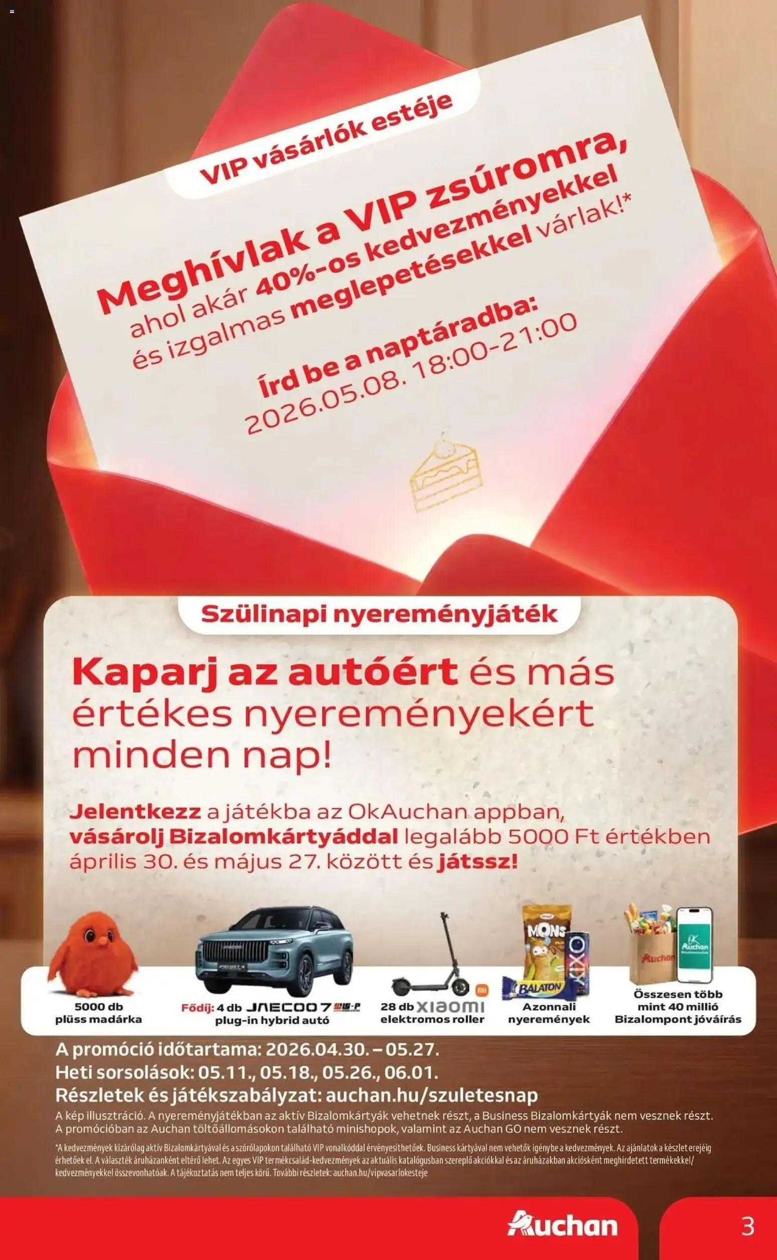 Auchan akciós ujság - amely érvényes a következő dátumtól: 30.04.2026 | Oldal: 3
