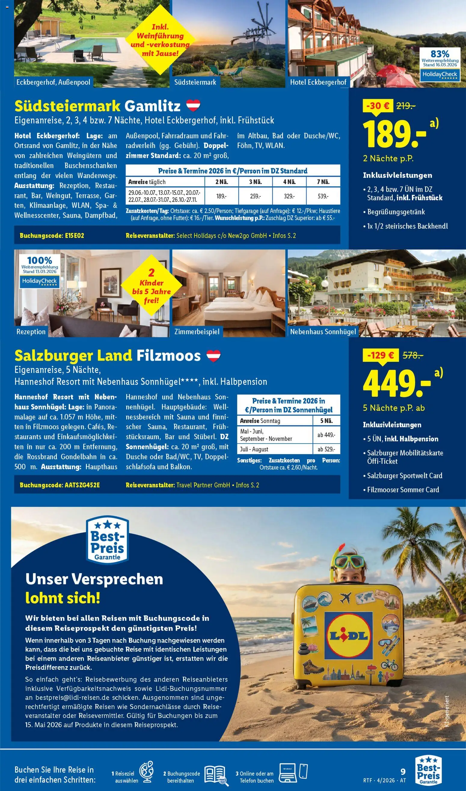 Lidl April/Mai Reise - Highlights gültig ab 11.04.2026 | Seite: 9 | Produkte: Telefon, Bad, Dusche