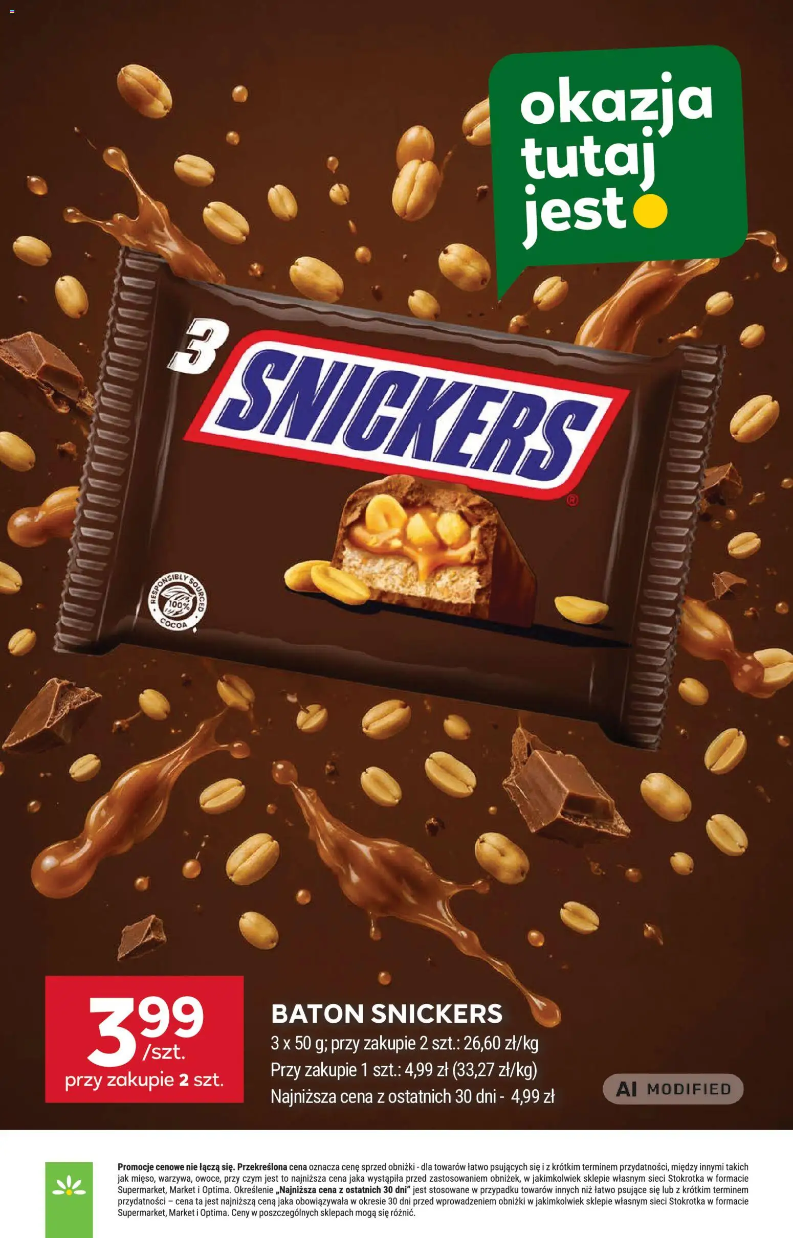 Stokrotka gazetka - Market od 27.08.2026 | Strona: 19 | Produkty: Stokrotka, Snickers, Baton
