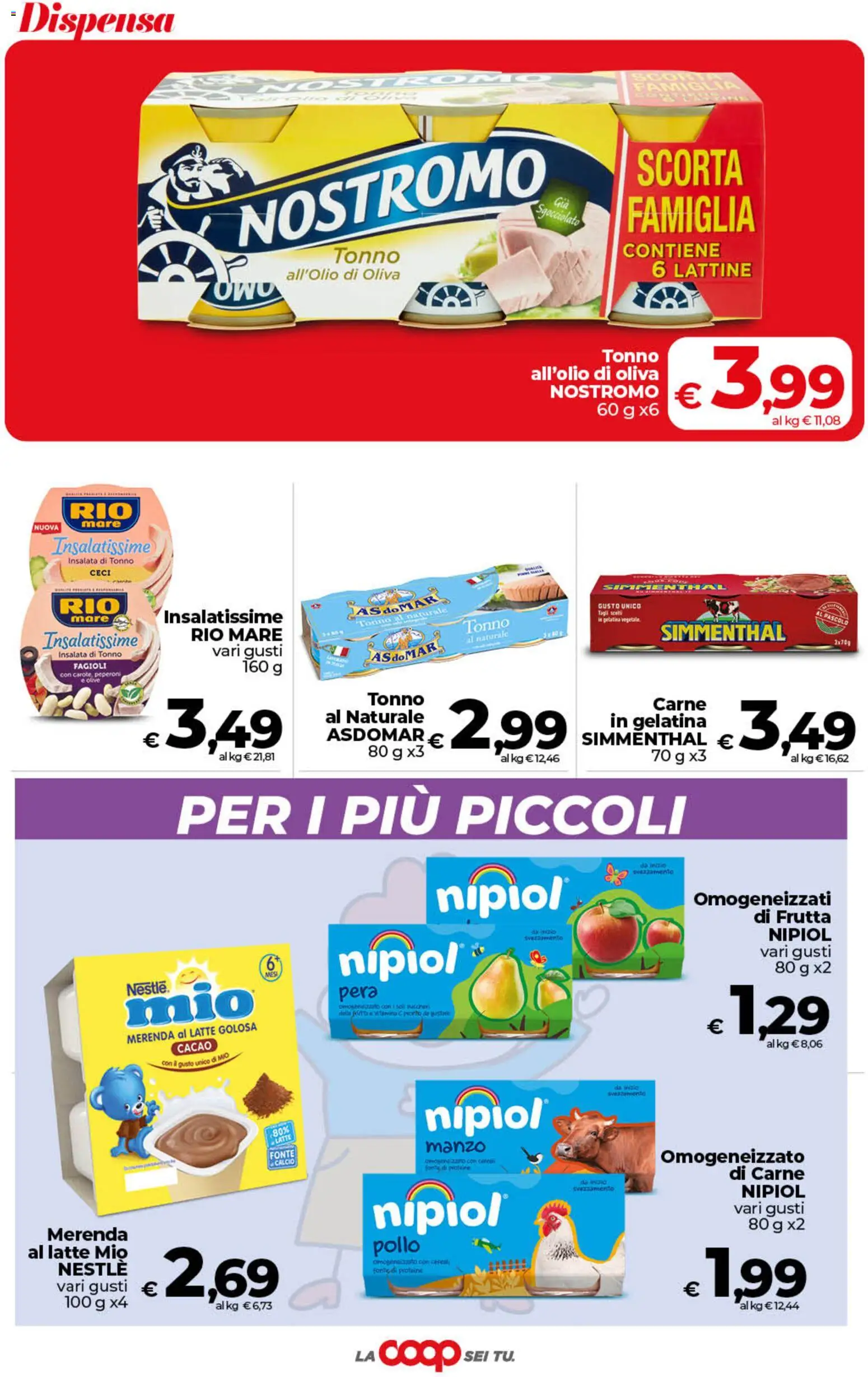Volantino COOP del 21/08/2026 | Pagina: 29 | Prodotti: Ceci, Frutta, Latte, Pera