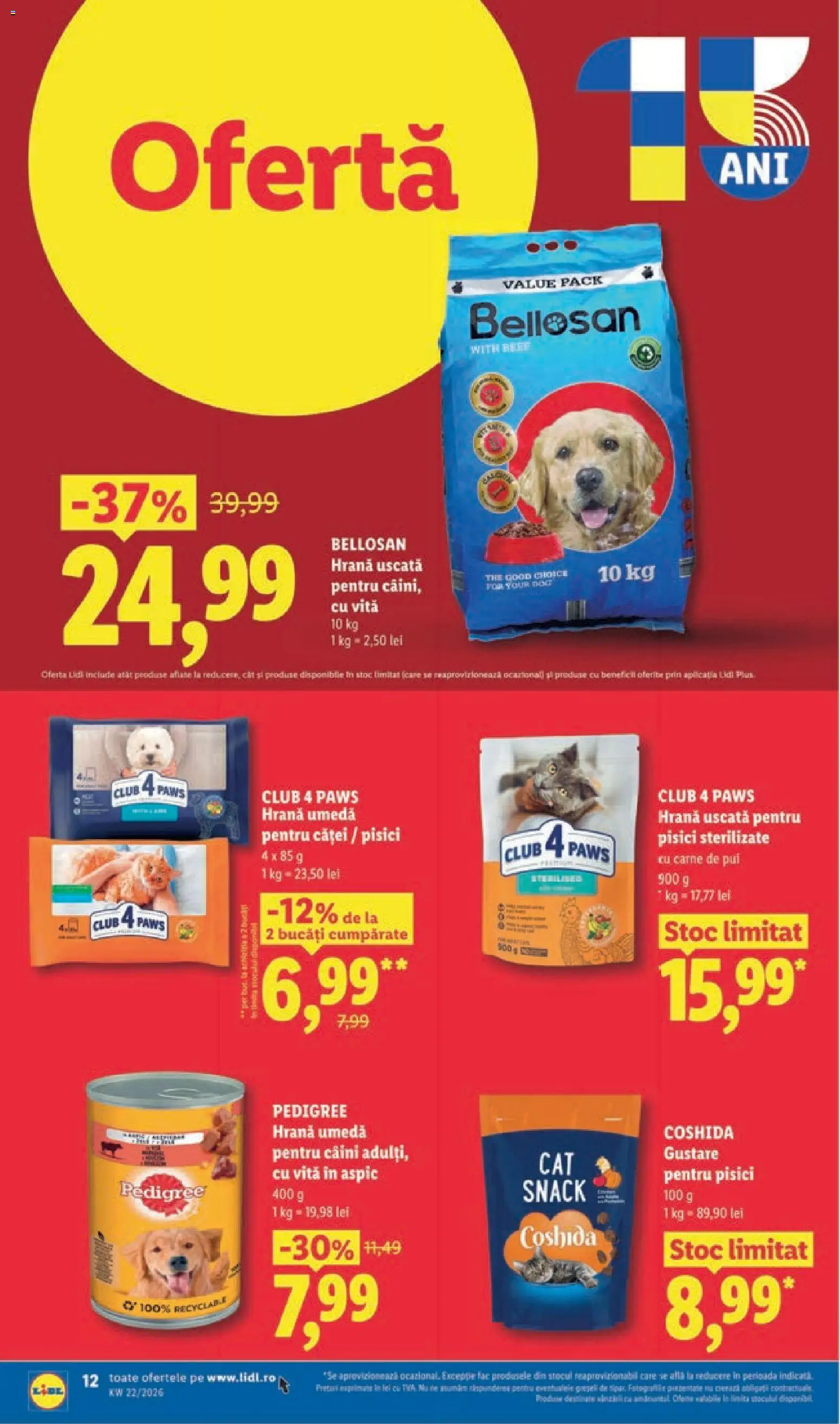 Noul catalog Lidl – valabil de la 25.05.2026 | Pagină: 12 | Produse: Hacıyatmaz Kedi Oyuncağı, Carne De Pui
