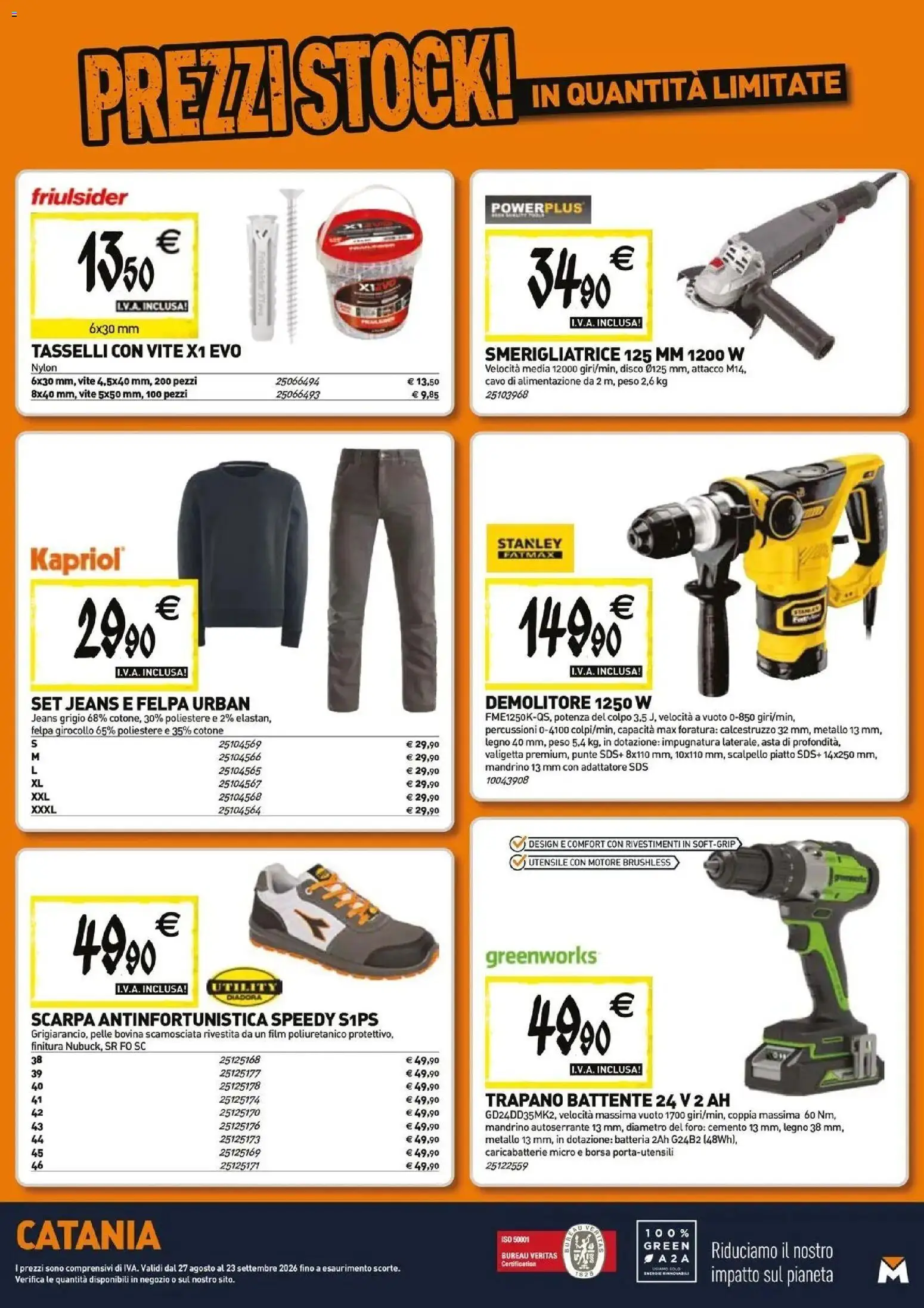 Volantino TECNOMAT del 27/08/2026 | Pagina: 20 | Prodotti: Jeans, Adattatore, Piatto, Valigetta