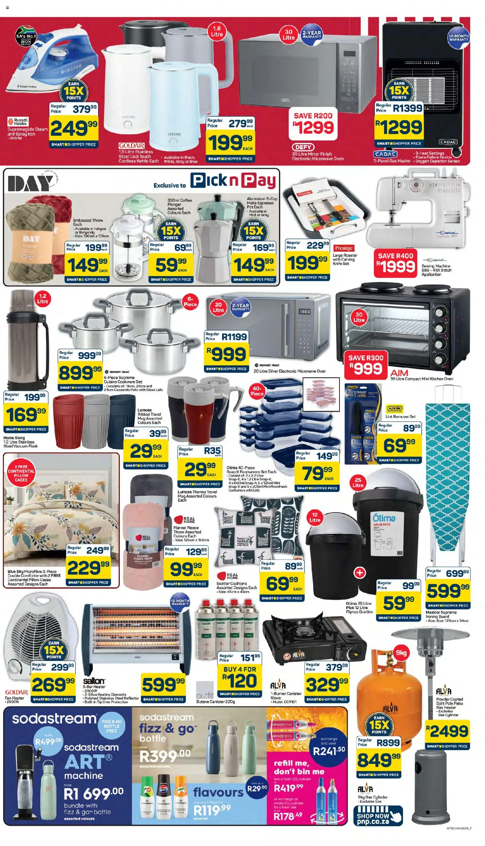 New Pick n Pay catalogue – valid from 24.04.2026 | Page: 7 | Products: Fan, Knife set, Pillow, Pots