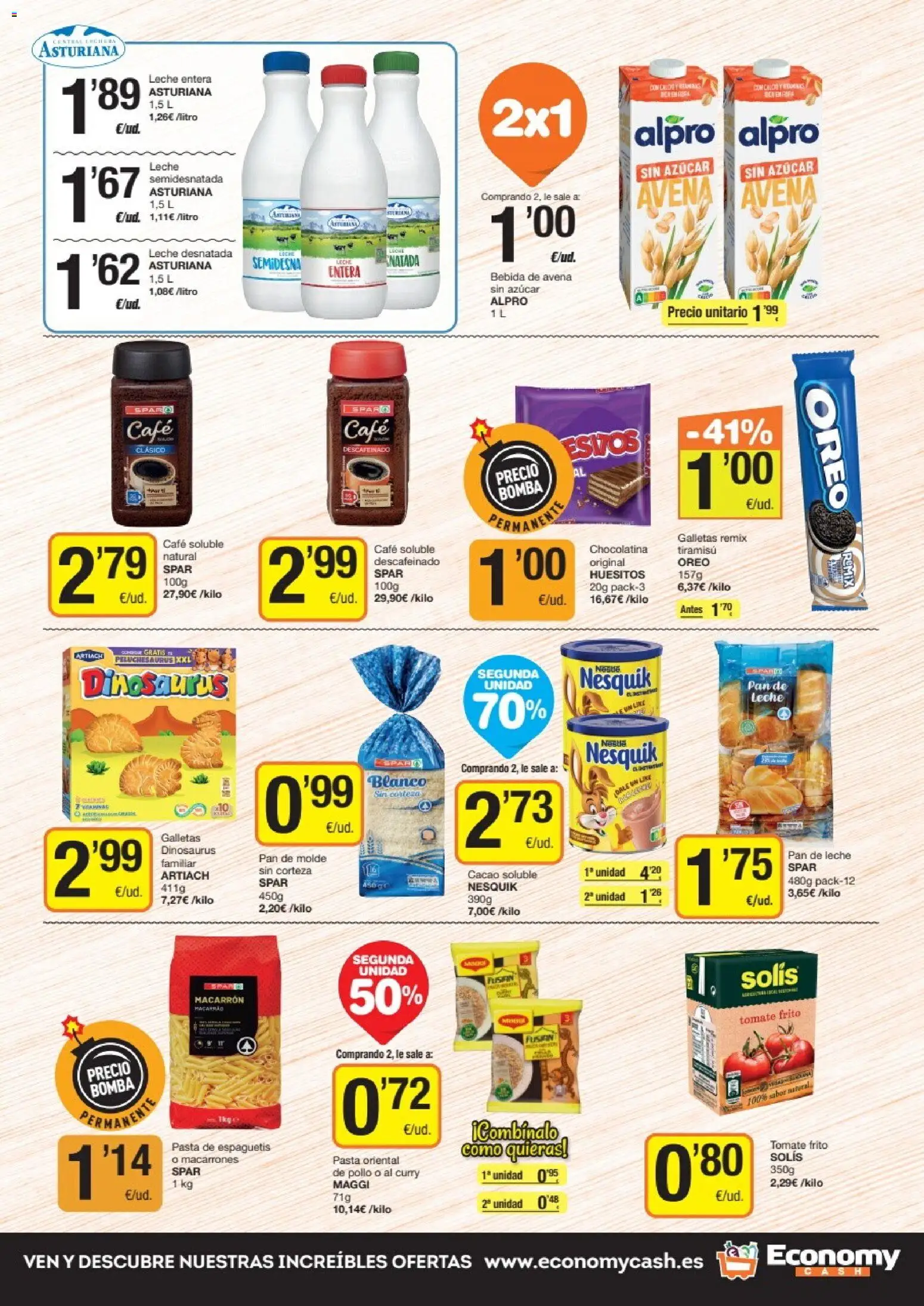 Economy Cash folleto │ válido desde el 22/10/2026 | Página: 5 | Productos: Oreo, Espaguetis, Pan de leche, Bebida de avena