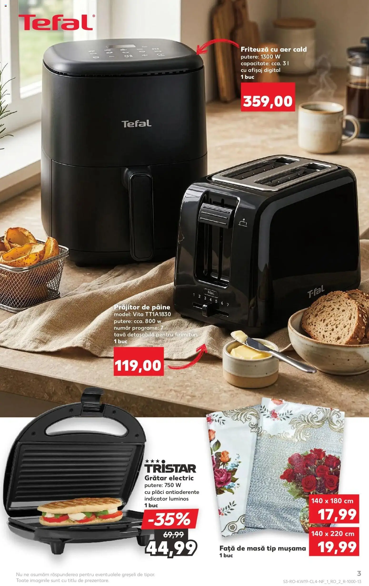 Noul catalog Kaufland – valabil de la 06.05.2026 | Pagină: 3 | Produse: Friteuză, Grătar, Masă, Pâine
