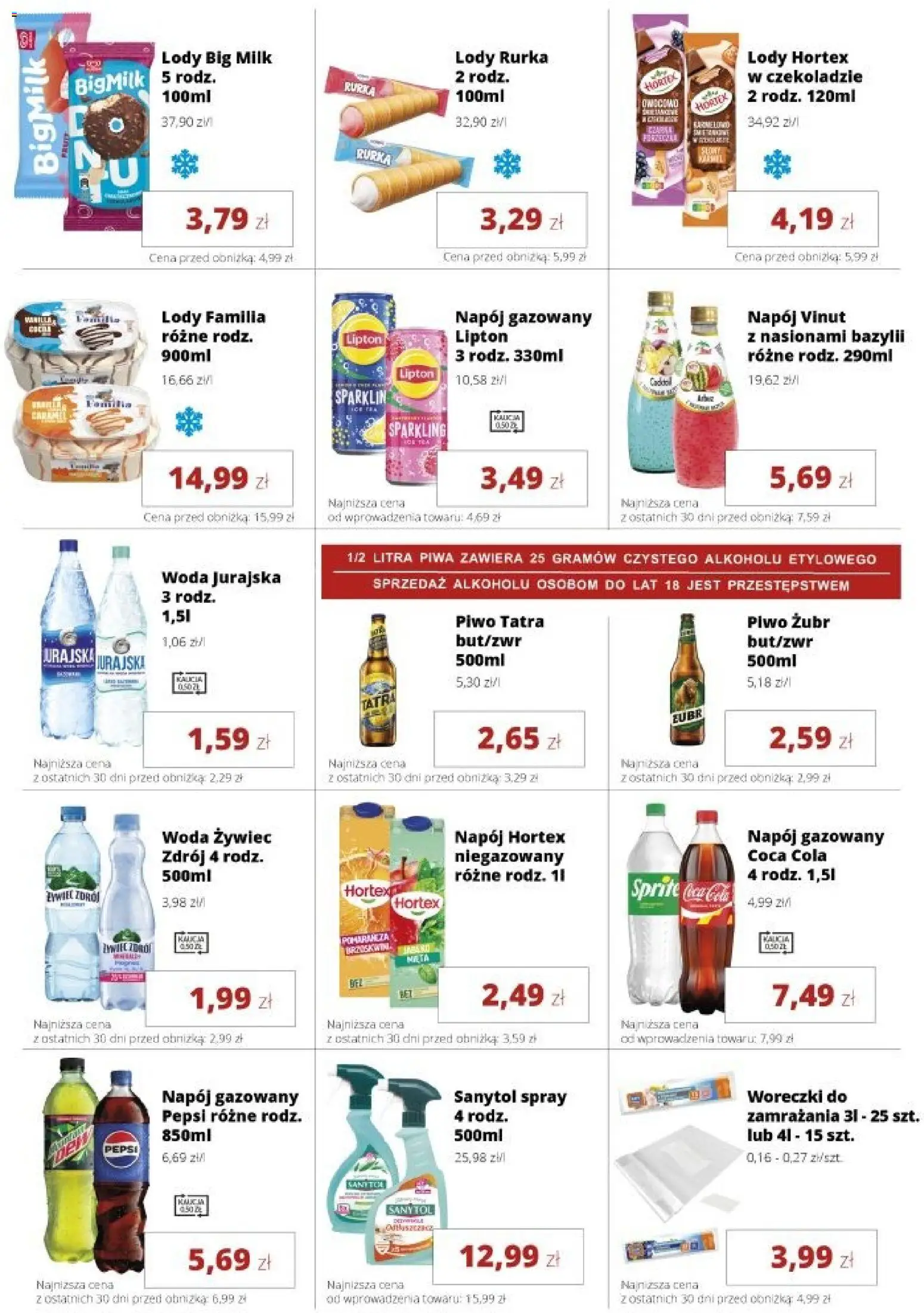 Torimpex gazetka od 13.07.2026 | Strona: 7 | Produkty: Pepsi, Coca cola, Lody, Woda