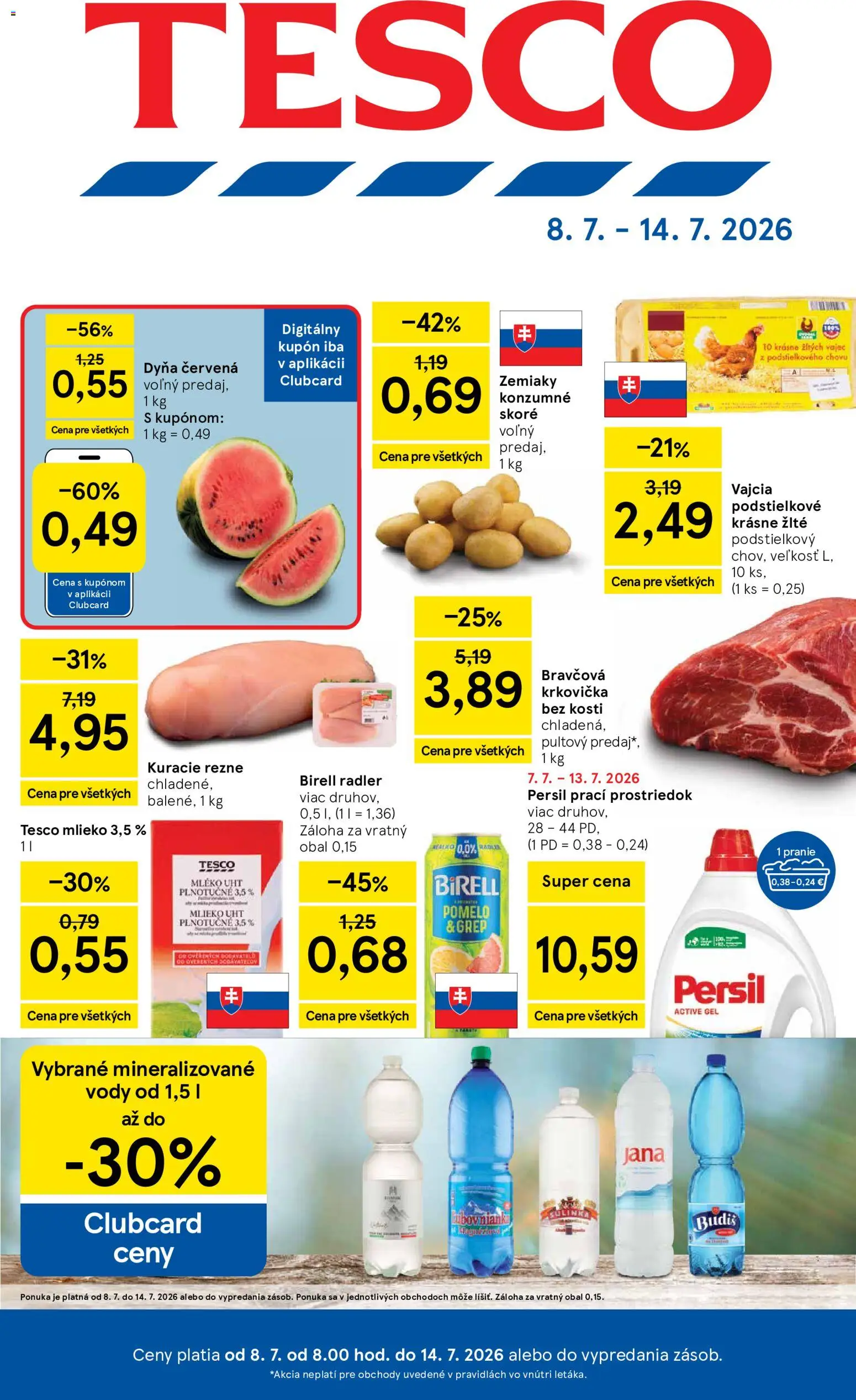 Nové Tesco akcie – leták je platný od 08.07.2026 | Strana: 1