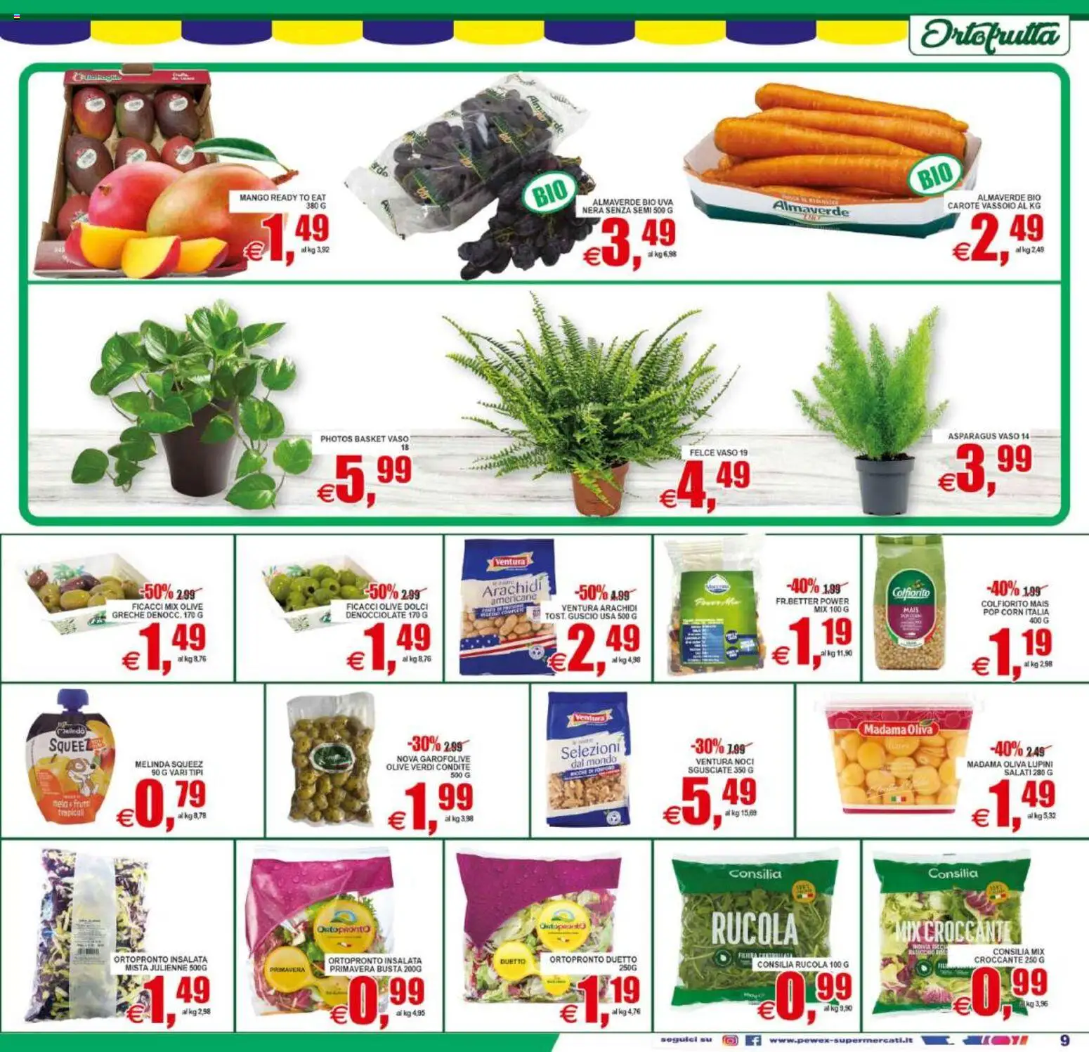 Volantino Pewex del 02/09/2026 | Pagina: 9 | Prodotti: Lupini, Mango, Mais, Arachidi