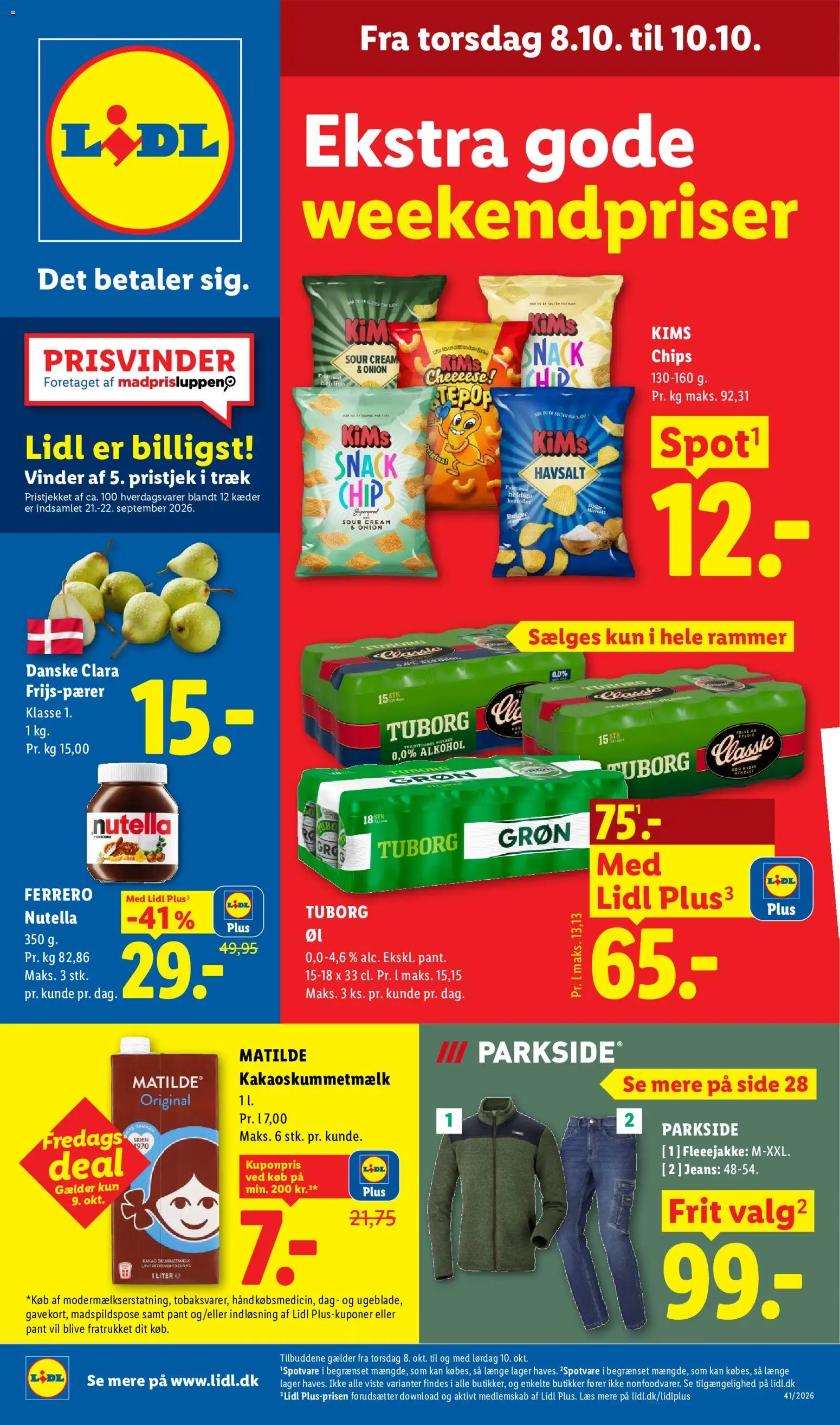 Lidl tilbudsavis – gyldig fra 04/10/2026 | Side: 38 | Produkter: Øl, Chips, Jeans, Søm