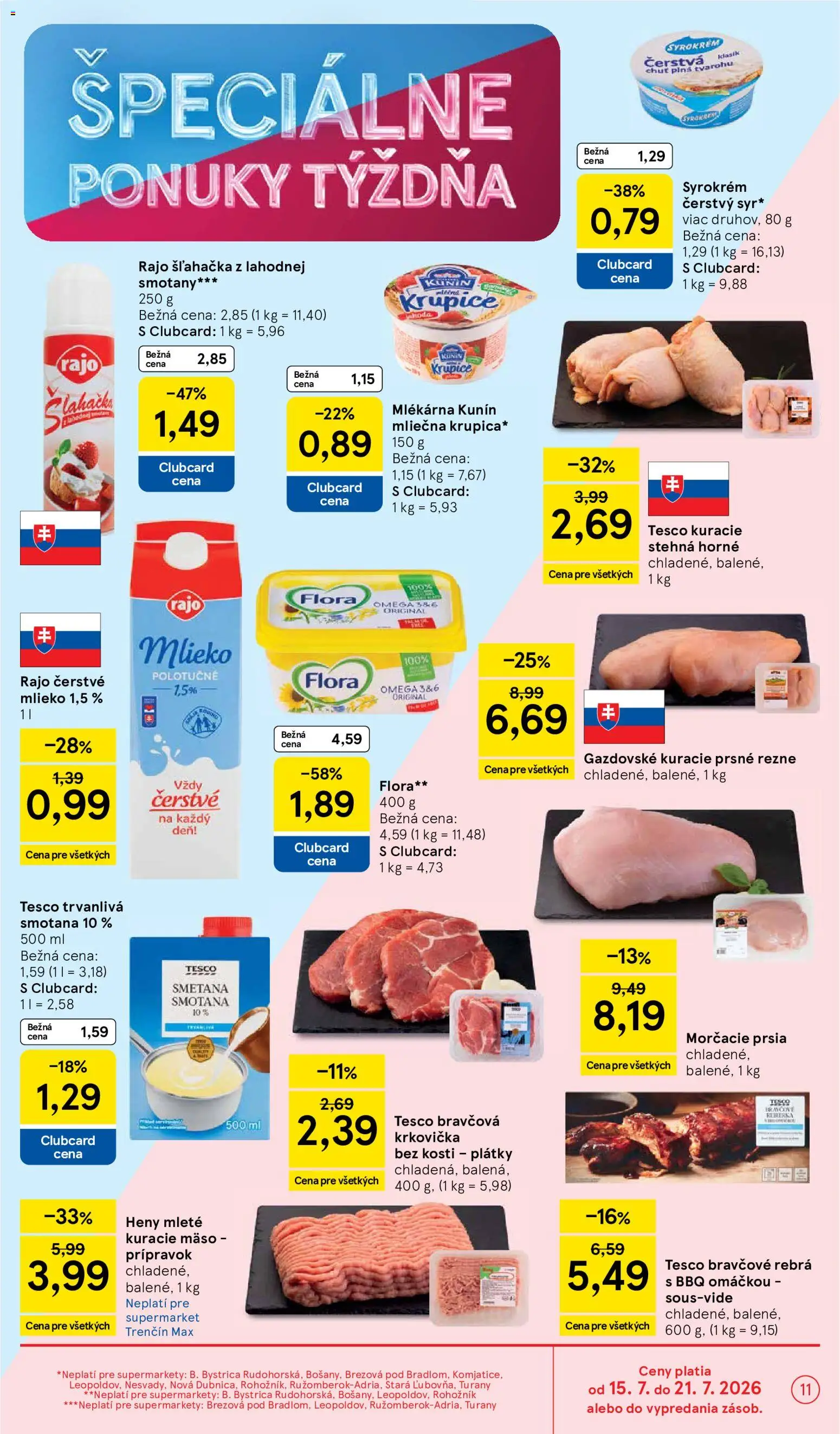 Nové Tesco akcie – leták je platný od 15.07.2026 | Strana: 11
