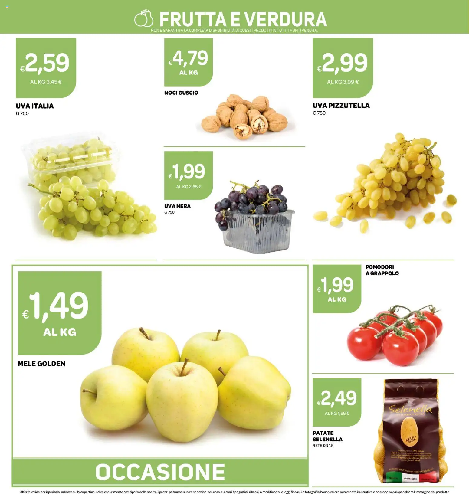 Volantino Ekom del 22/09/2026 | Pagina: 8 | Prodotti: Mele, Patate, Pomodori, Noci
