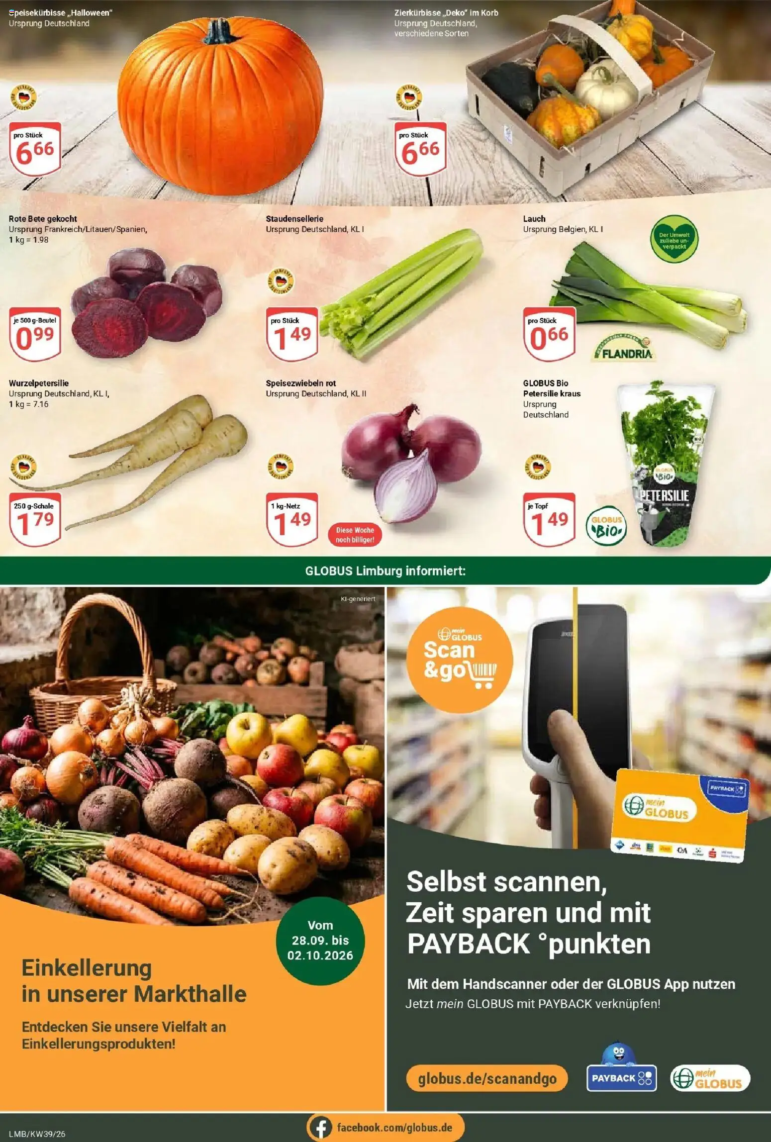 Globus Prospekt Limburg (ab 21.09.2026) » Angebote online | Seite: 10 | Produkte: Korb, Petersilie, Lauch