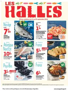 Auchan - Prévisualisation de Auchan Tops rentrée supers valide à partir de 01/09/2026 | Page: 28 | Produits: Moules de hollande, Pêche, Paëlla, Crevettes