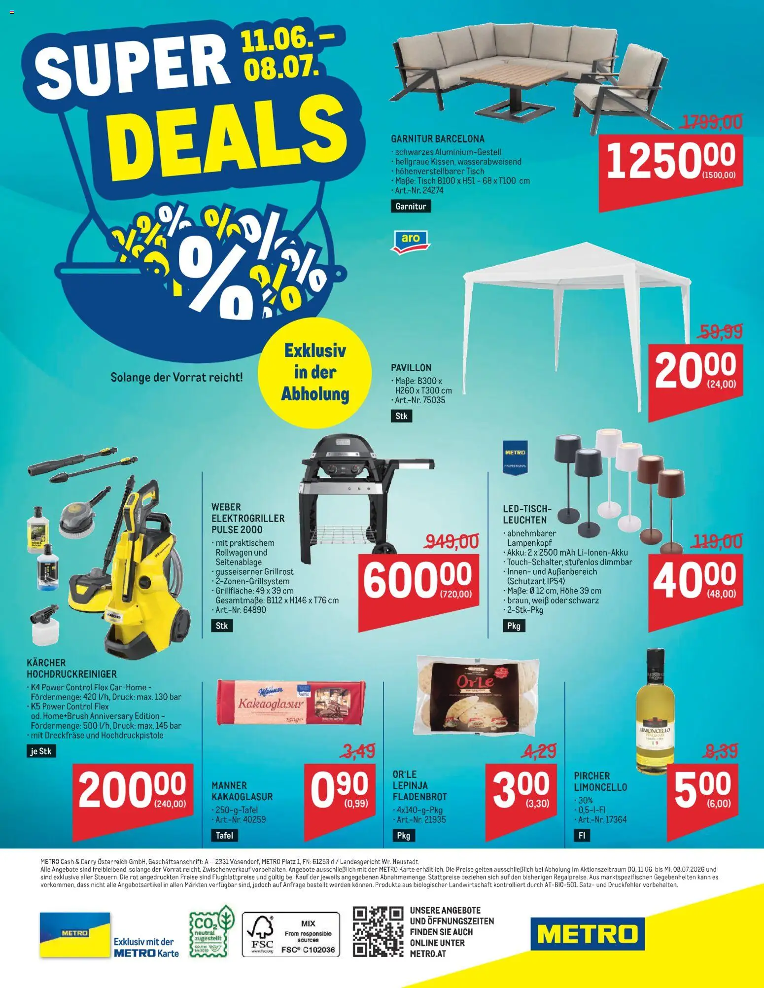 Metro angebote Super Deals gültig ab 11.06.2026 | Seite: 1 | Produkte: Accessoires tir à l’Arc, Tisch