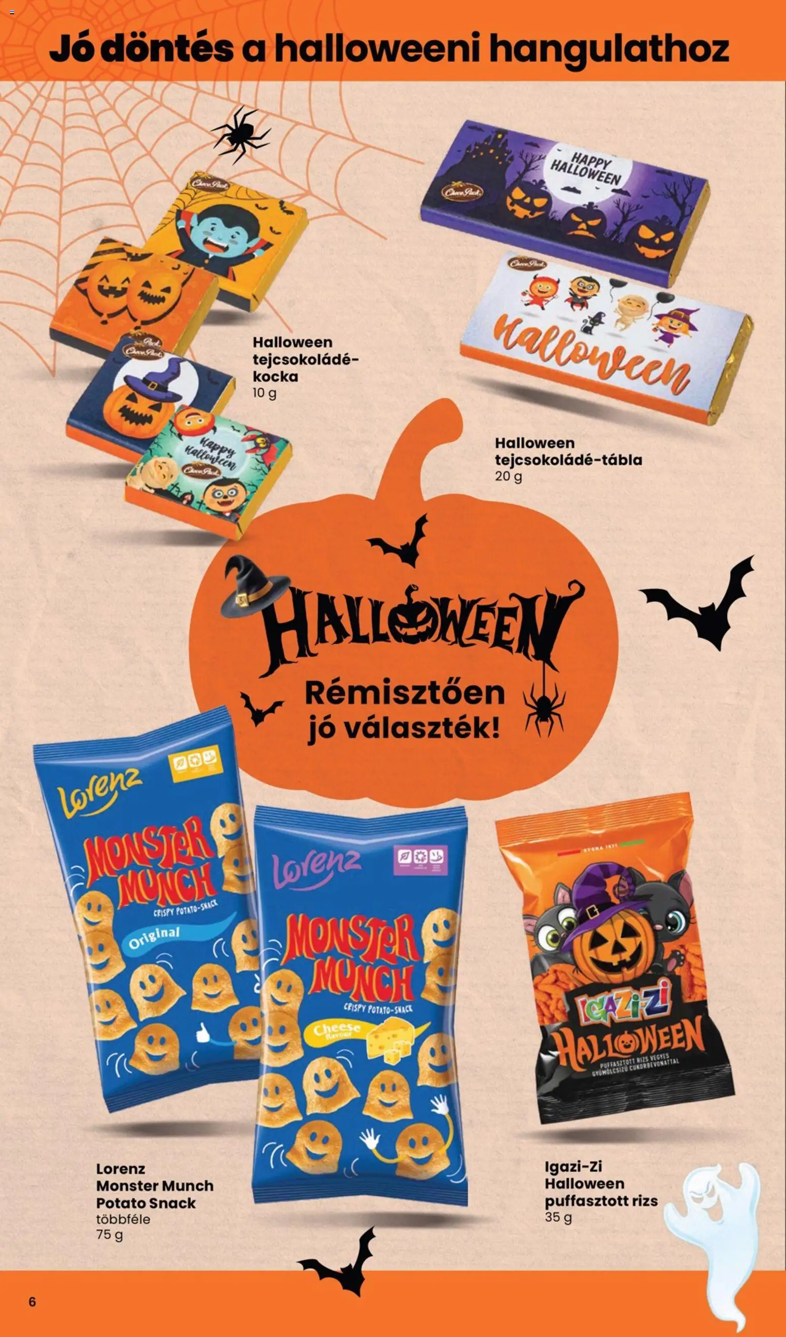 Spar akciós ujság - amely érvényes a következő dátumtól: 2026.10.01. | Oldal: 6 | Termékek: Puffasztott rizs, Tejcsokoládé, Rizs