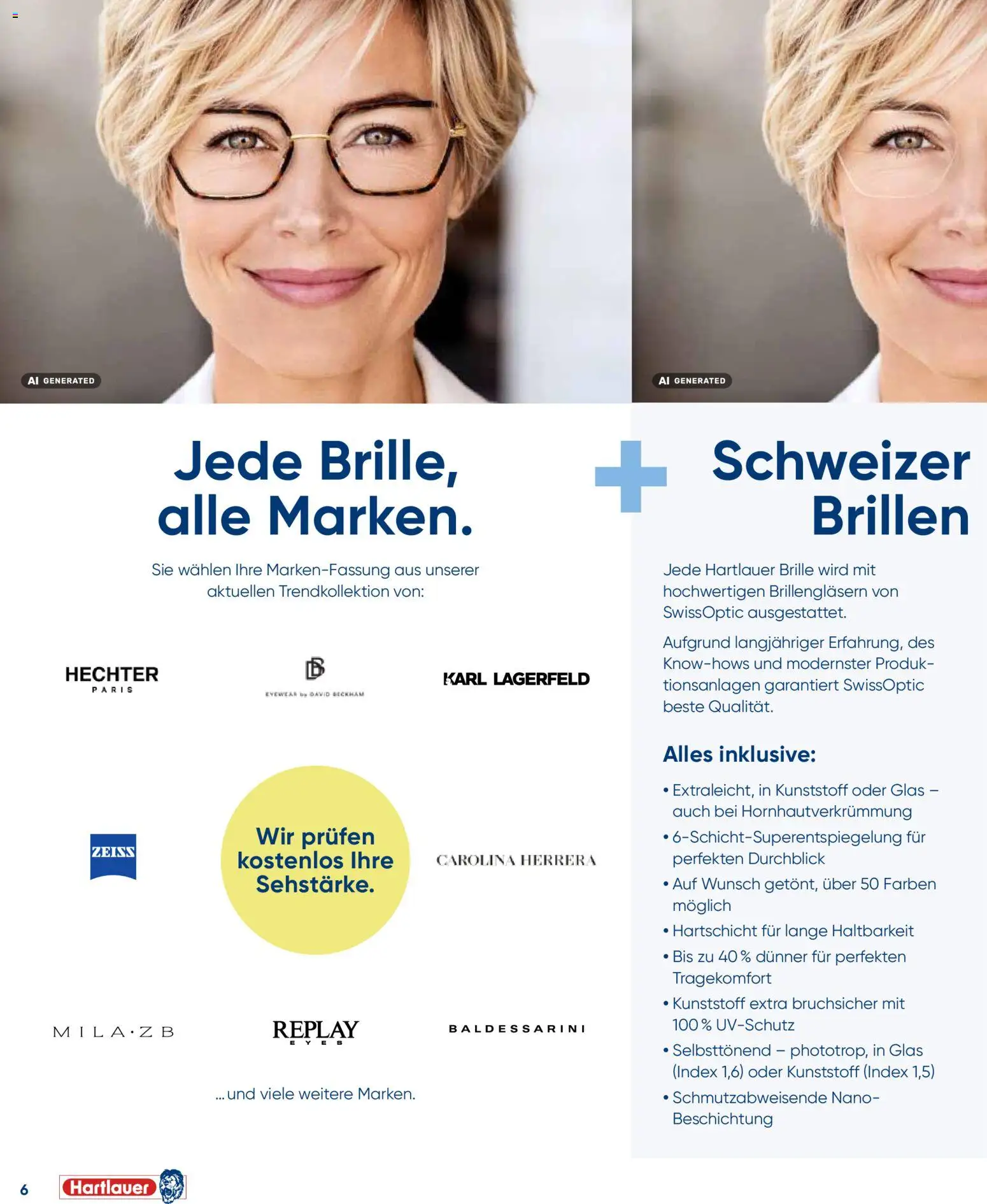 Hartlauer Gleitsichtbrille? Vergleichen zahlt sich aus! gültig ab 01.09.2026 | Seite: 6 | Produkte: Brille