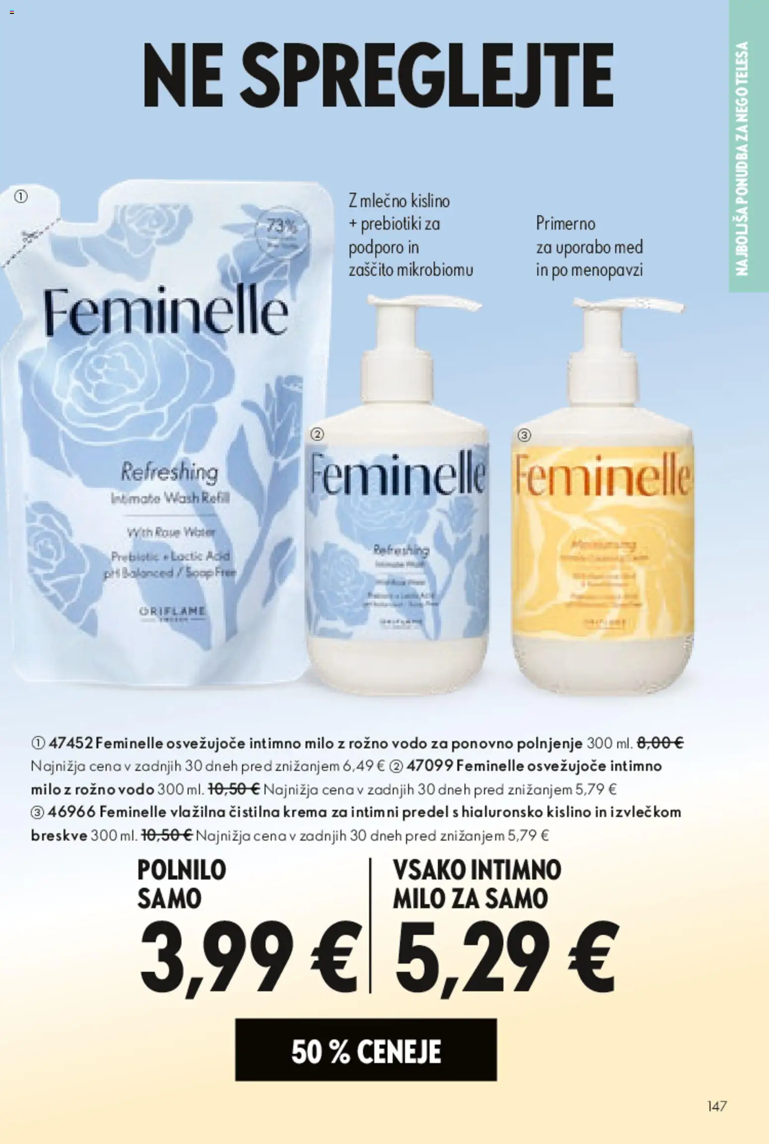 Novi Oriflame katalog ponudbe – veljaven od 13.05.2026 | Stran: 146 | Izdelki: Intimno milo, Krema, Milo