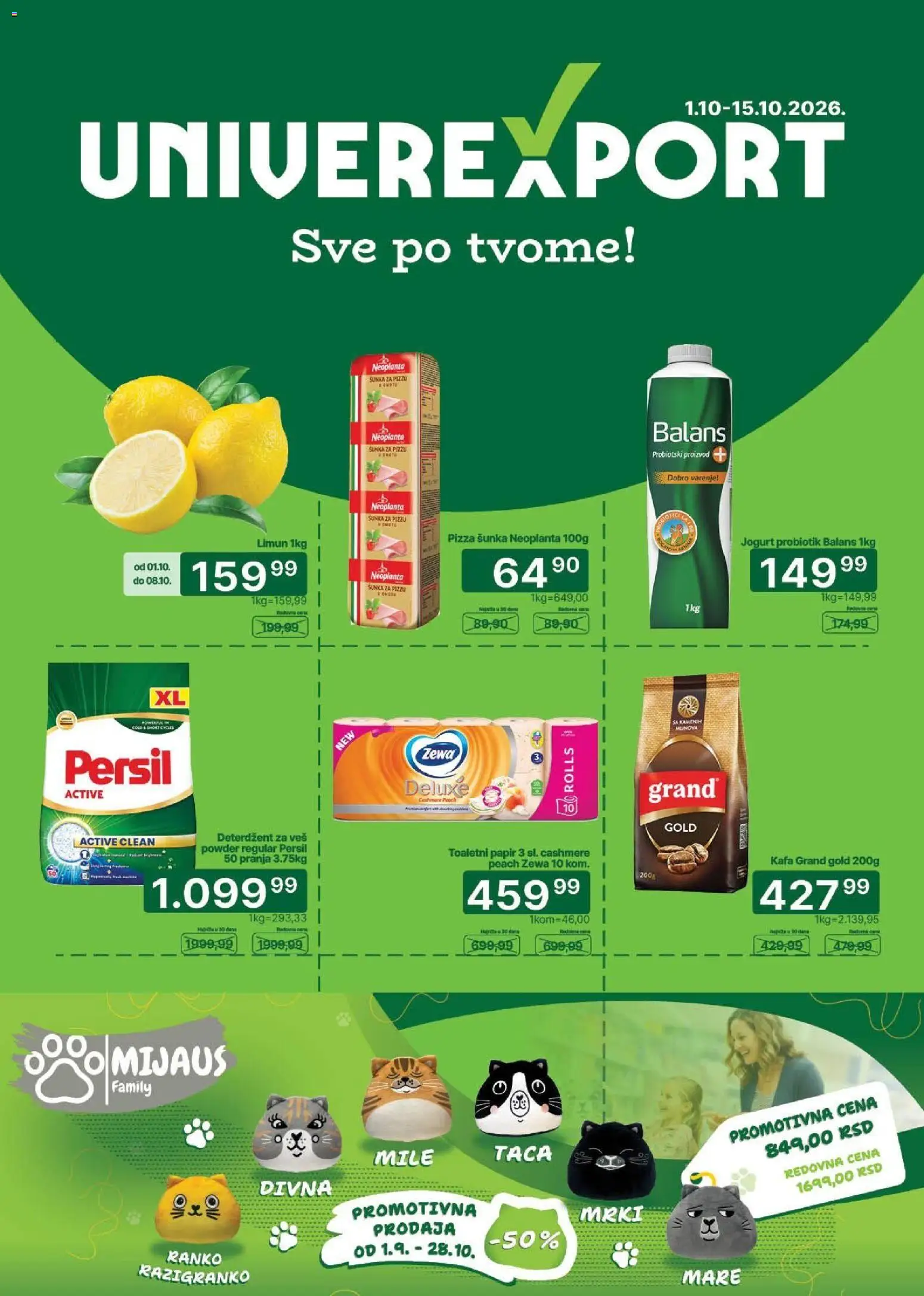 Univerexport katalog - važi od 01.10.2026 | Strana: 1