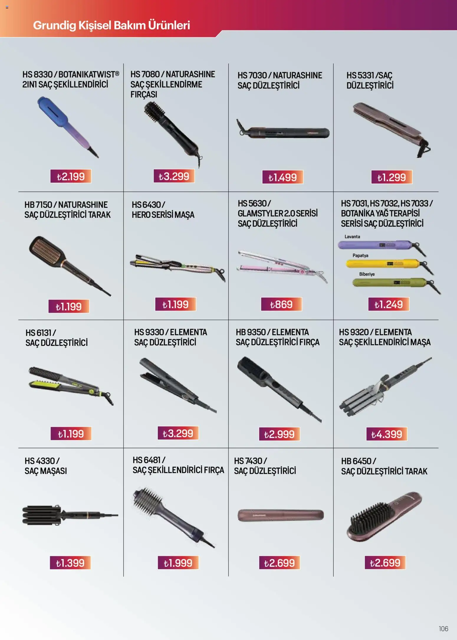 Arçelik Katalog - 01 Ekim 2026 tarihinden itibaren geçerlidir | Sayfa: 106
