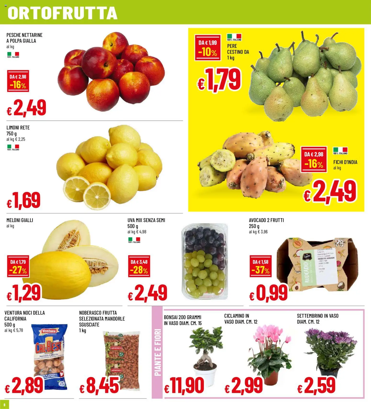 Volantino Galassia del 03/09/2026 | Pagina: 8 | Prodotti: Pere, Fichi, Omega, Pesche