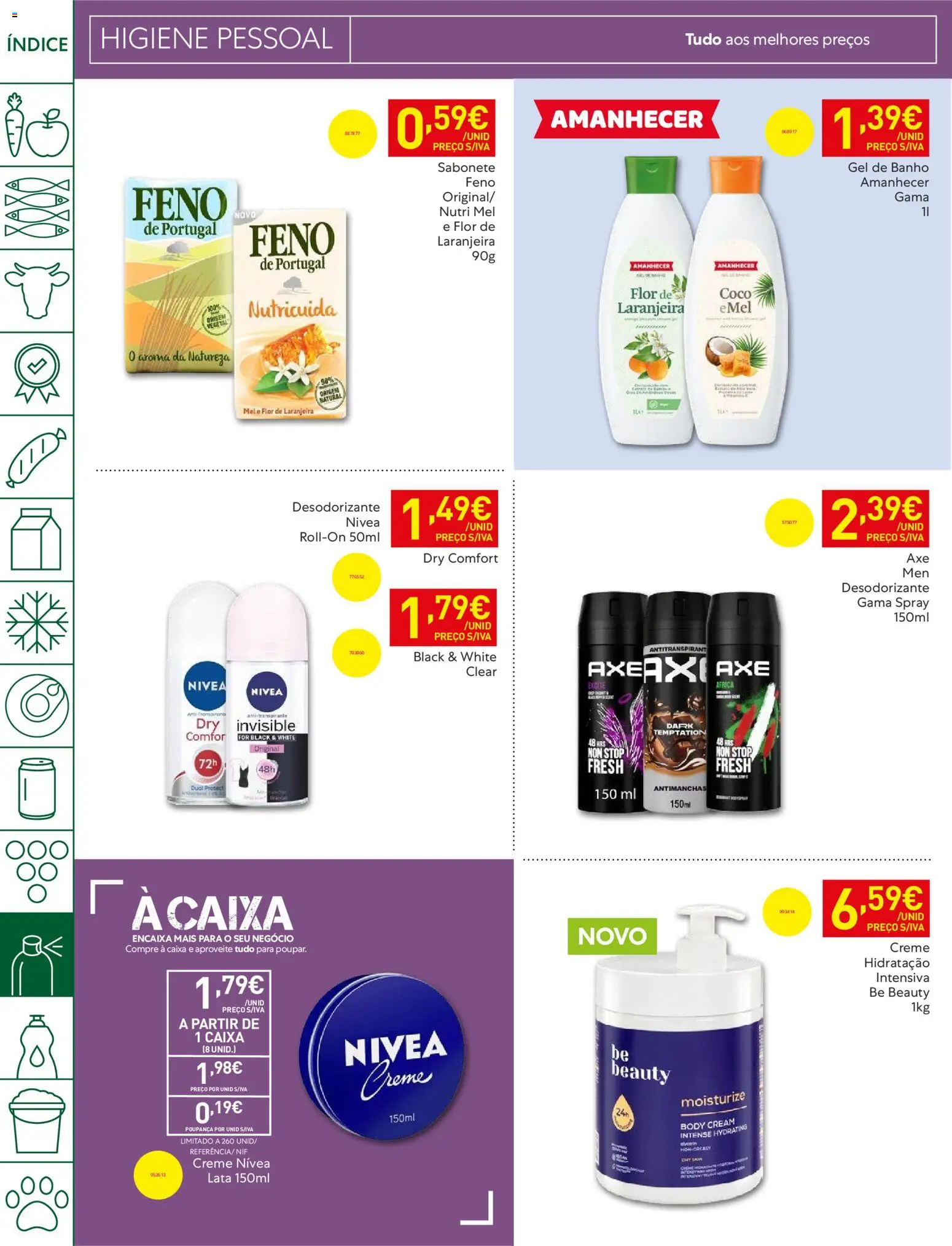 Recheio folheto │ válido de 19.05.2026 | Página: 44 | Produtos: Desodorizante, Sabonete, Caixa, Mel