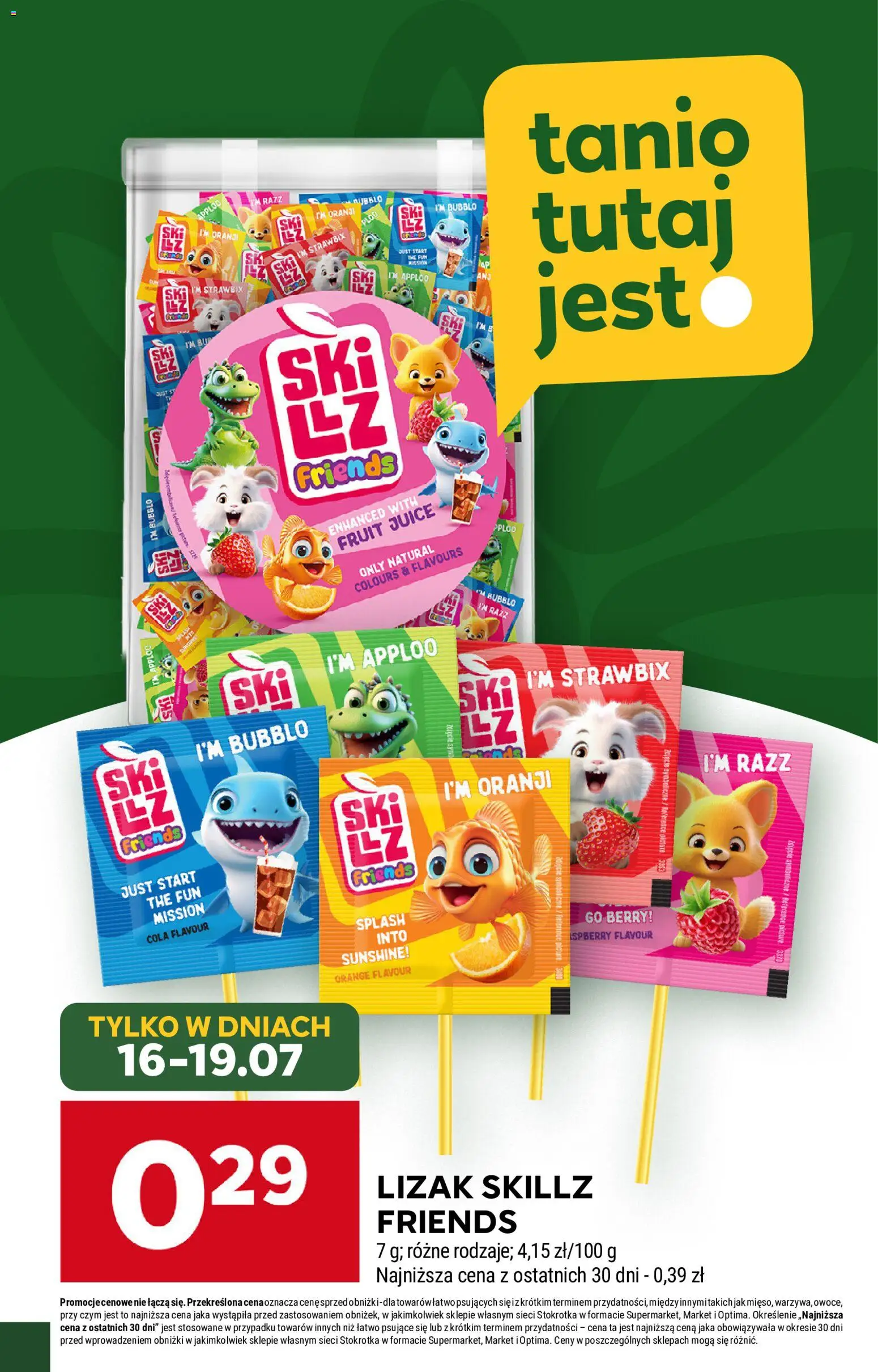 Stokrotka gazetka - Market od 16.07.2026 | Strona: 19 | Produkty: Stokrotka