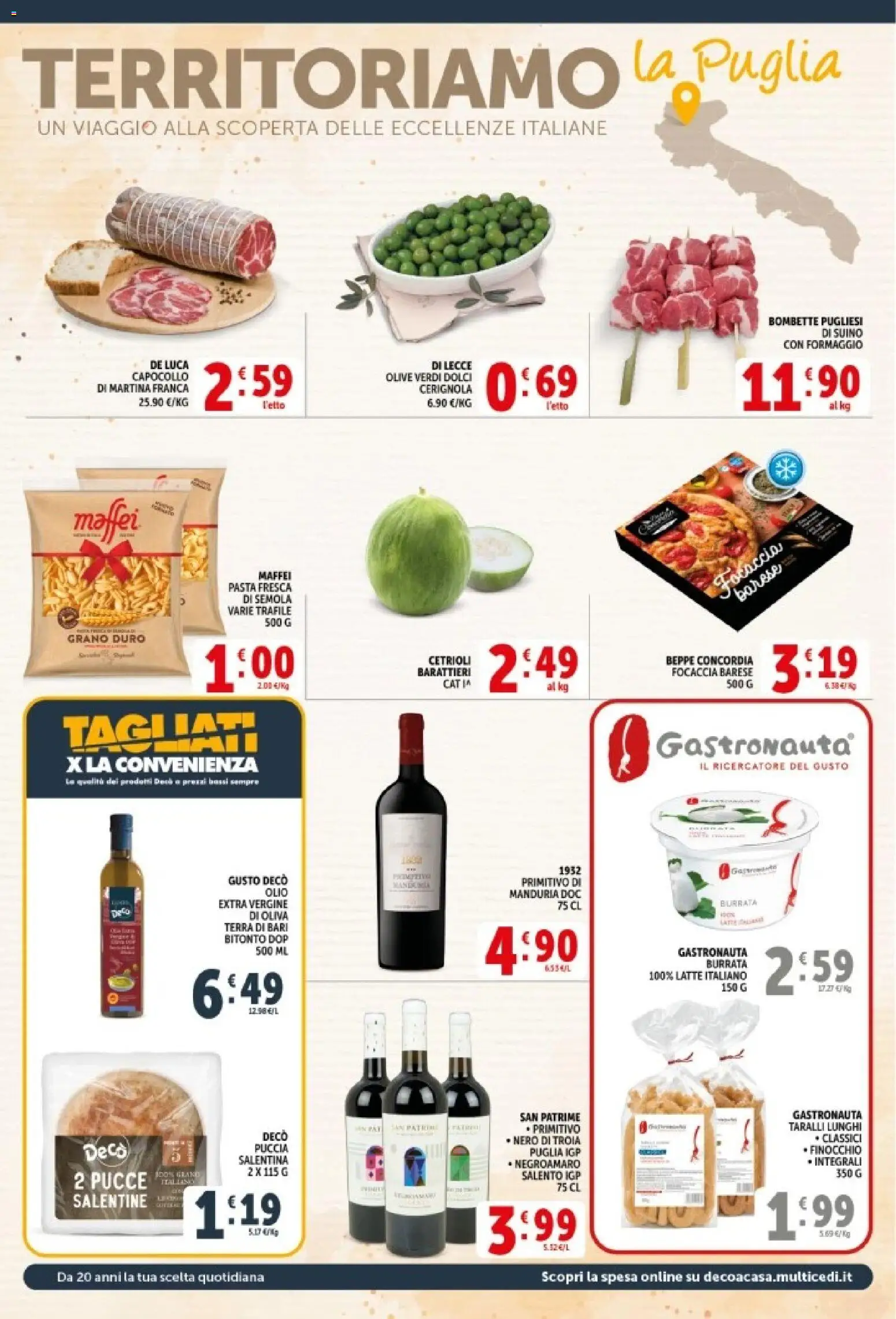 Volantino Decò del 20.05.2026 | Pagina: 7 | Prodotti: Focaccia, Cetrioli, Latte, Olive