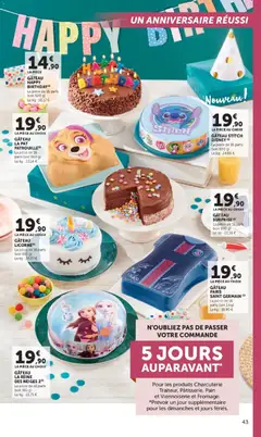 Hyper U - Prévisualisation de Hyper U - La carte Automne Hiver valide à partir de 06/10/2026 | Page: 43 | Produits: Anniversaire, Gâteau, Viennoiserie, Pain