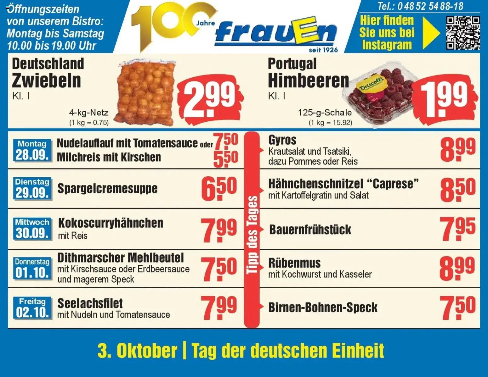 Edeka Prospekt Heide (ab 28.09.2026) » Angebote Online | Seite: 1 | Produkte: Kirschen, Gyros, Zwiebeln, Nudeln