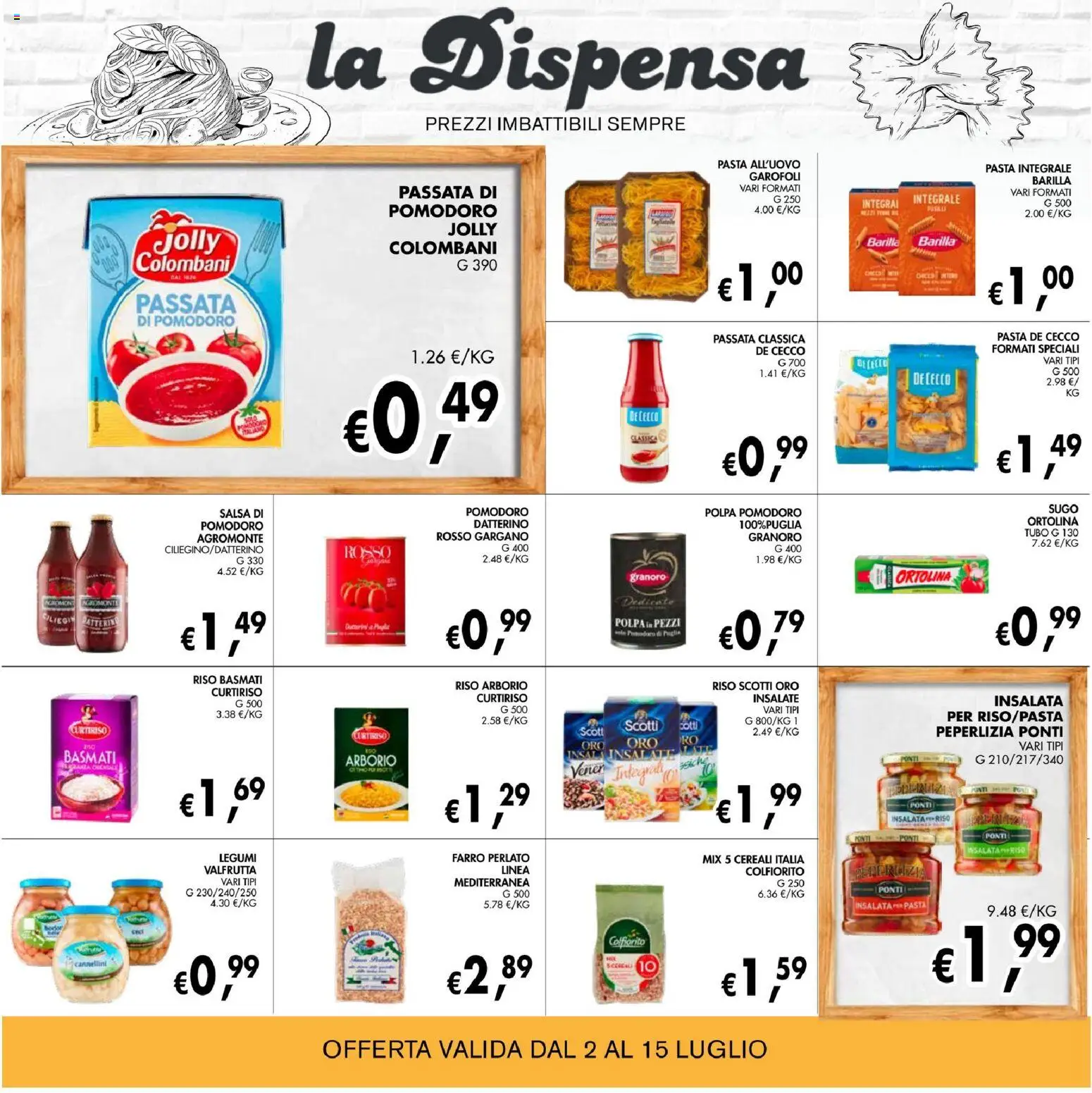Volantino Coal del 02/07/2026 | Pagina: 12 | Prodotti: Cereali, Pepe, Pasta, Sugo
