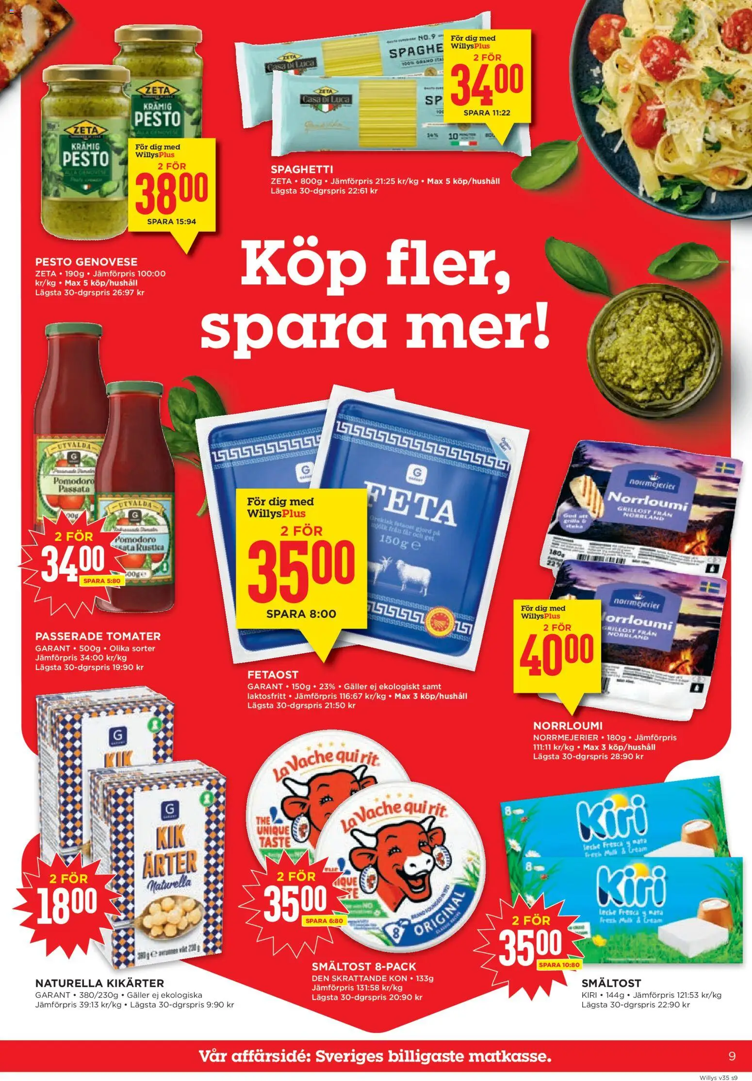 Willys reklamblad aktuell från 24/08/2026 | Sida: 9