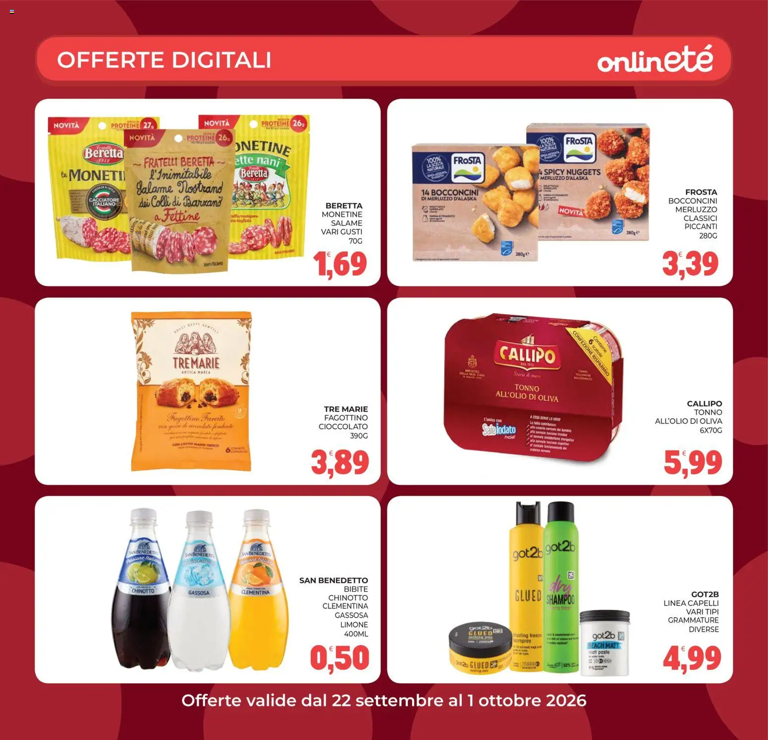 Volantino Eté del 22/09/2026 | Pagina: 30 | Prodotti: Shampoo, Cioccolato, Tonno, Bibite