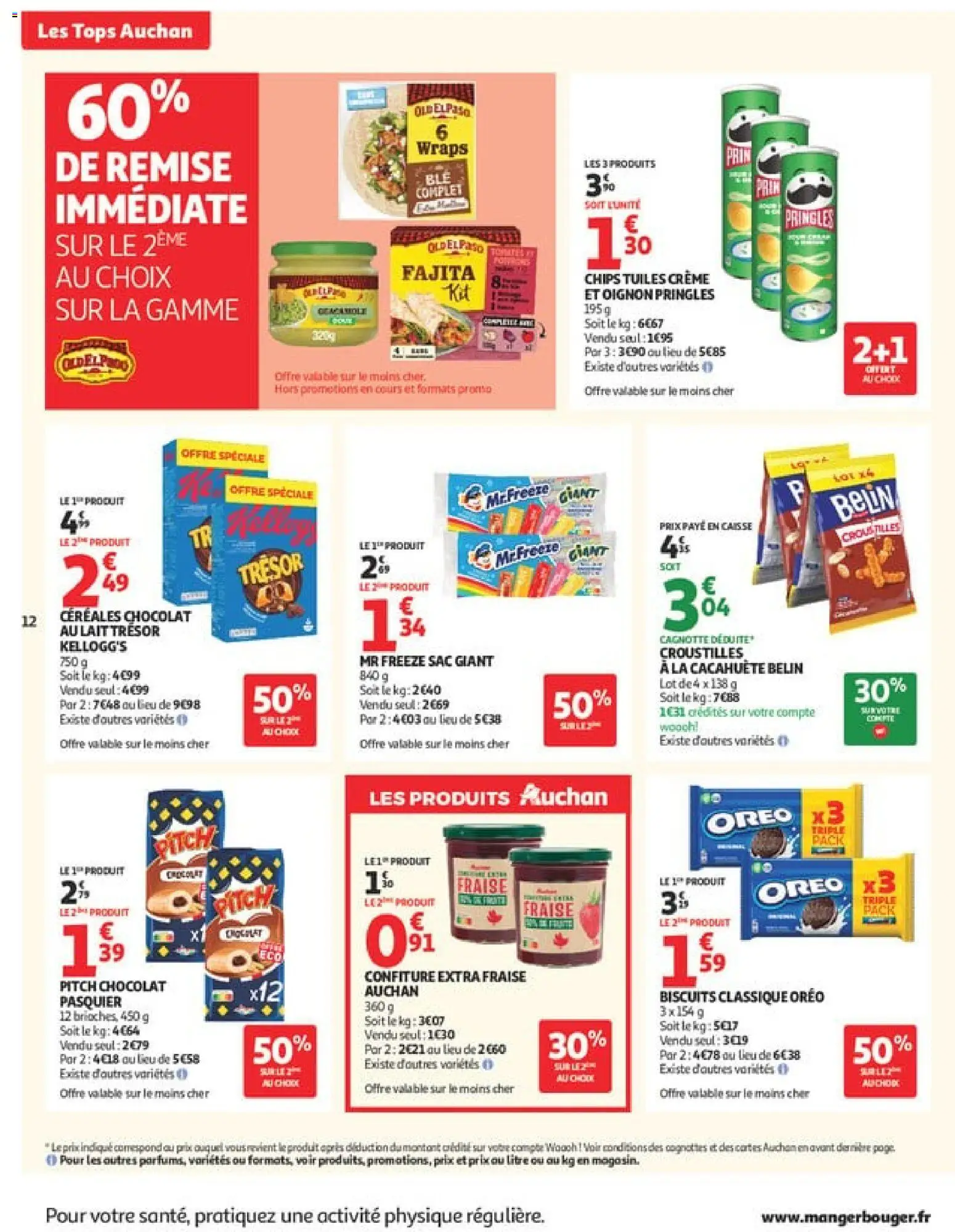 {H1} | Page: 12 | Produits: Oignon, Chocolat, Céréales, Chips