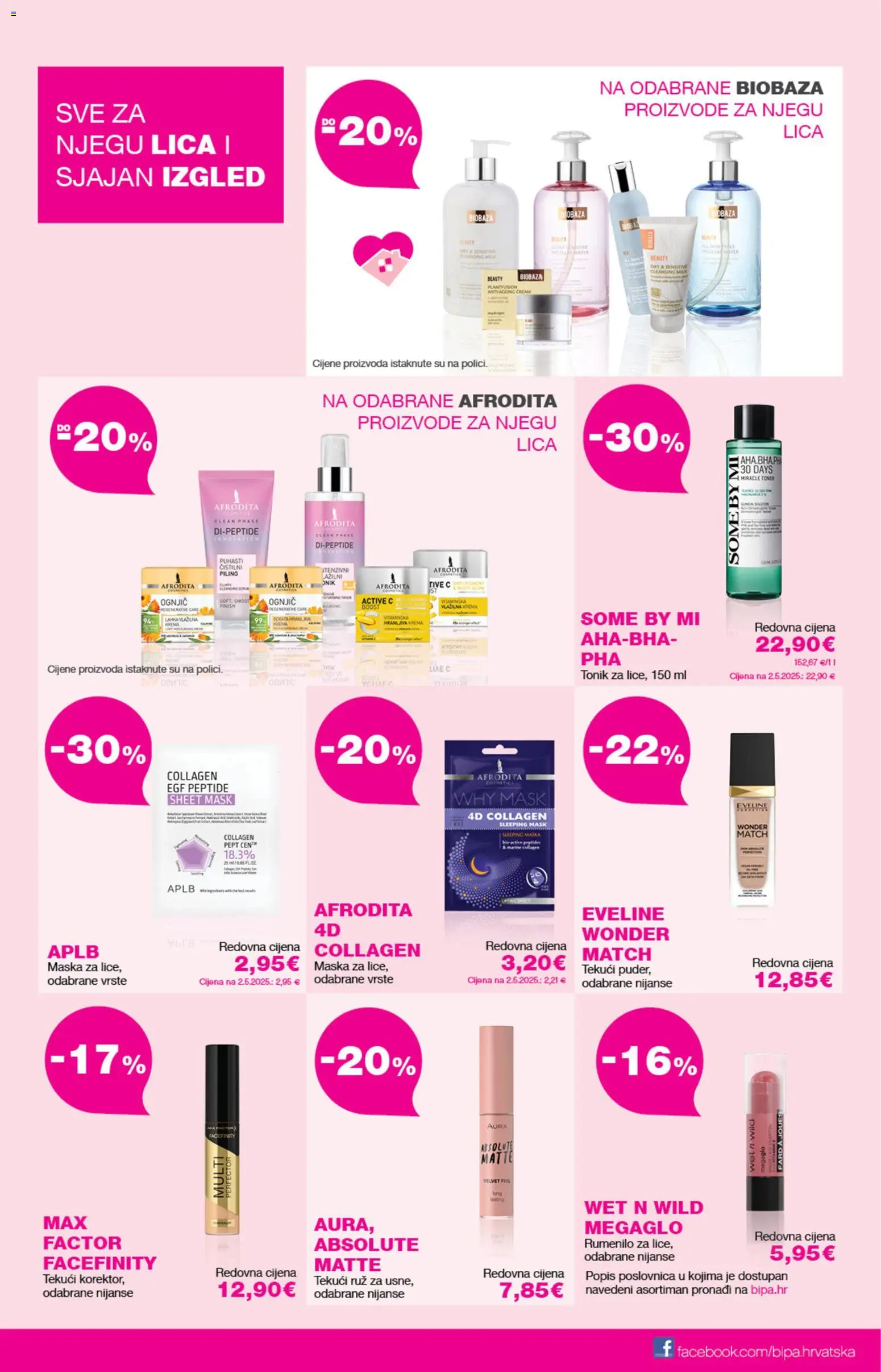 Bipa katalog | vrijedi od 01.05.2026 | Stranica: 3 | Proizvodi: Puder, Mlijeko, Krema, Voda