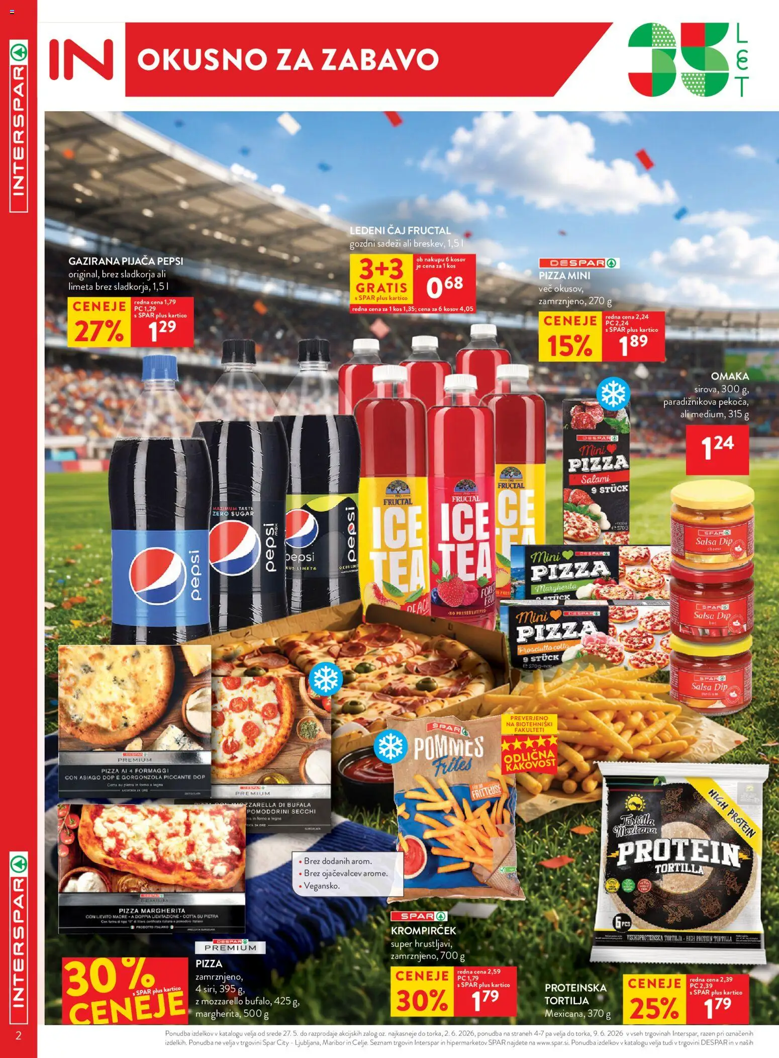Novi Spar katalog ponudbe – veljaven od 27.05.2026 | Stran: 2 | Izdelki: Limeta, Kos, Caj, Omaka