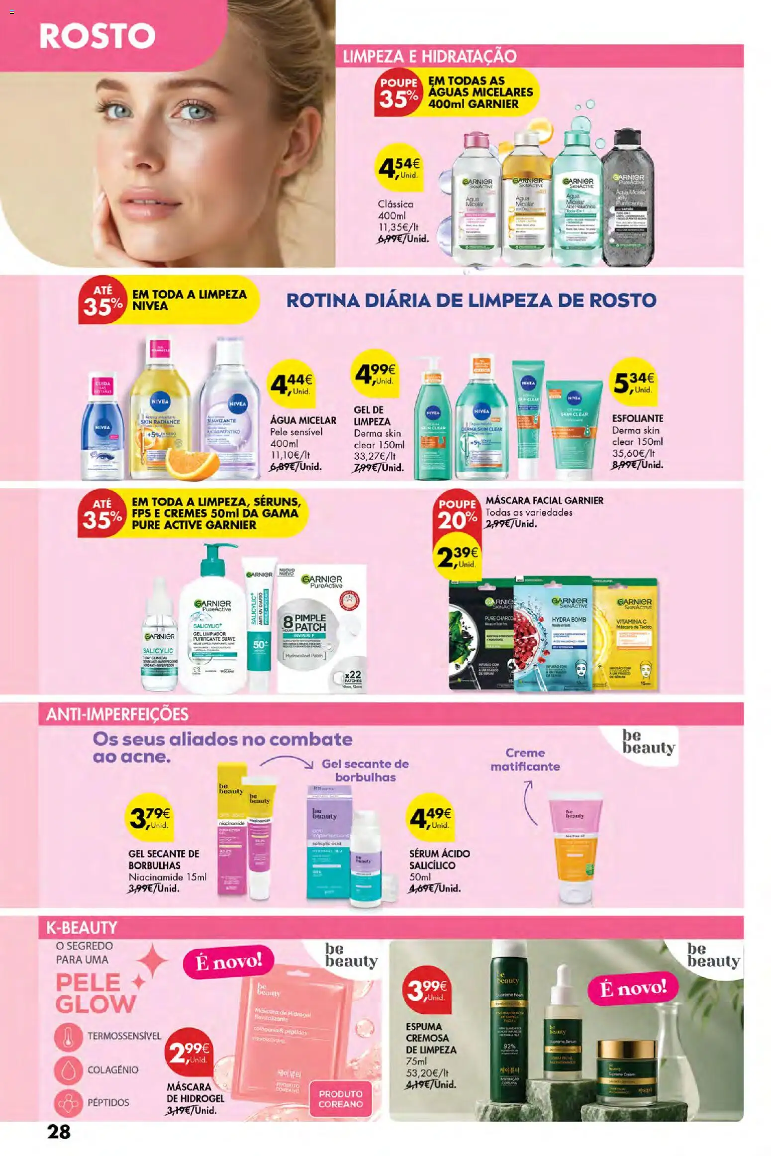 Pingo Doce folheto Poupe Esta Semana Açores │ válido de 01/10/2026 | Página: 28 | Produtos: Agua, Máscara facial, Sérum, Creme