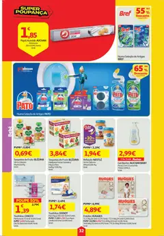 Pré-visualização Auchan folheto válido de 30.04.2026 | Página: 32 | Produtos: Fraldas, Banho, Nestlé, Maça