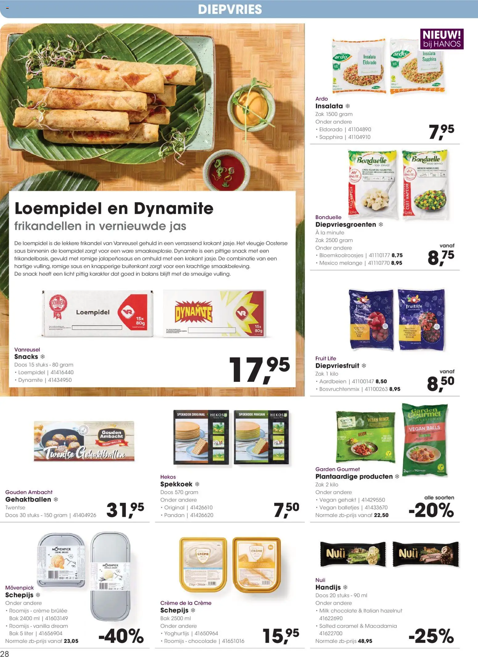 {H1} | Pagina: 28 | Producten: Snacks, Jas, Gehakt, Crème