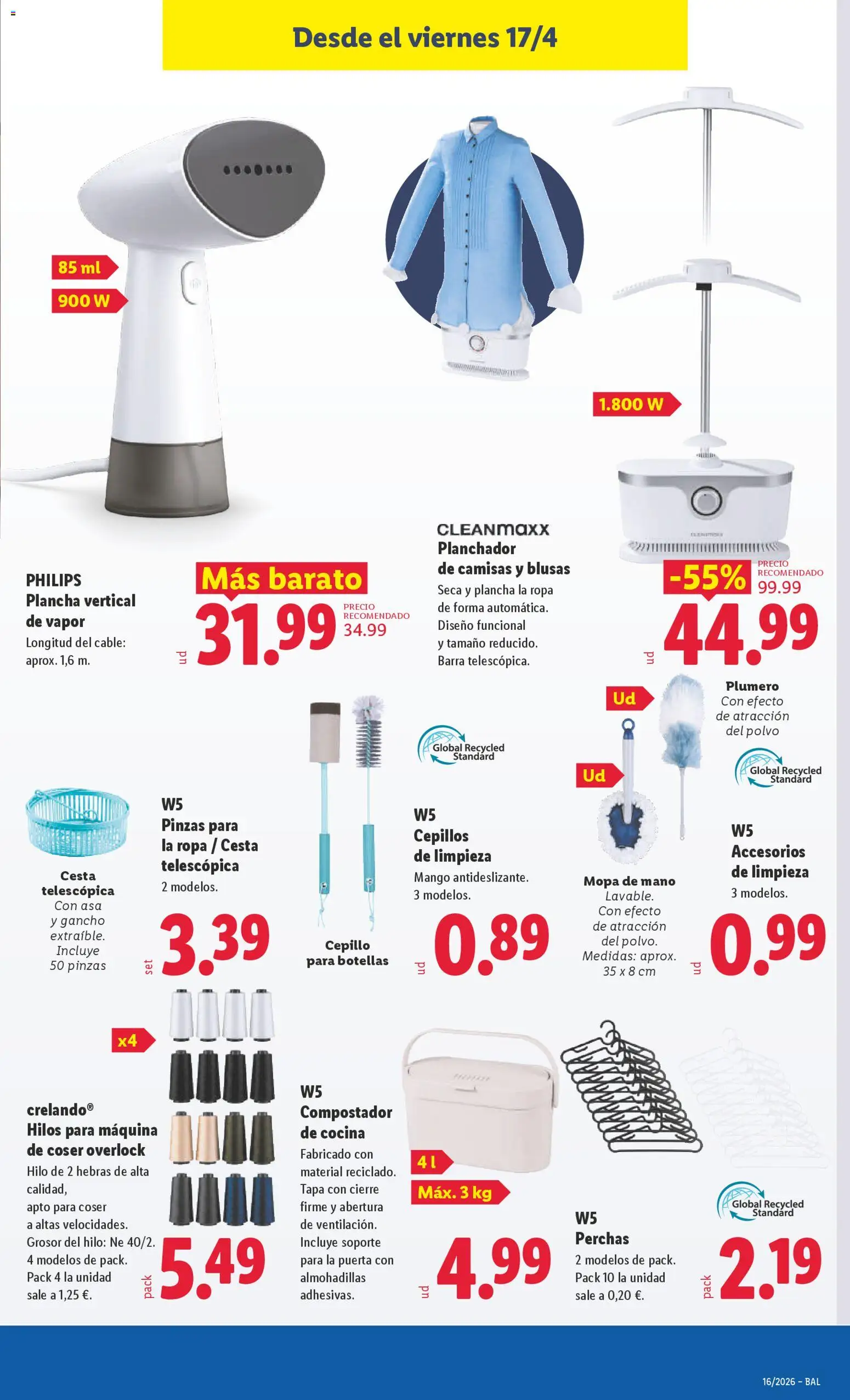 Lidl folleto de bazar │ válido desde el 13.04.2026 | Página: 21 | Productos: Ropa, Cable, Cocina, Cesta