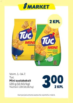S-market-mainoslehti voimassa 01/07/2026 alkaen