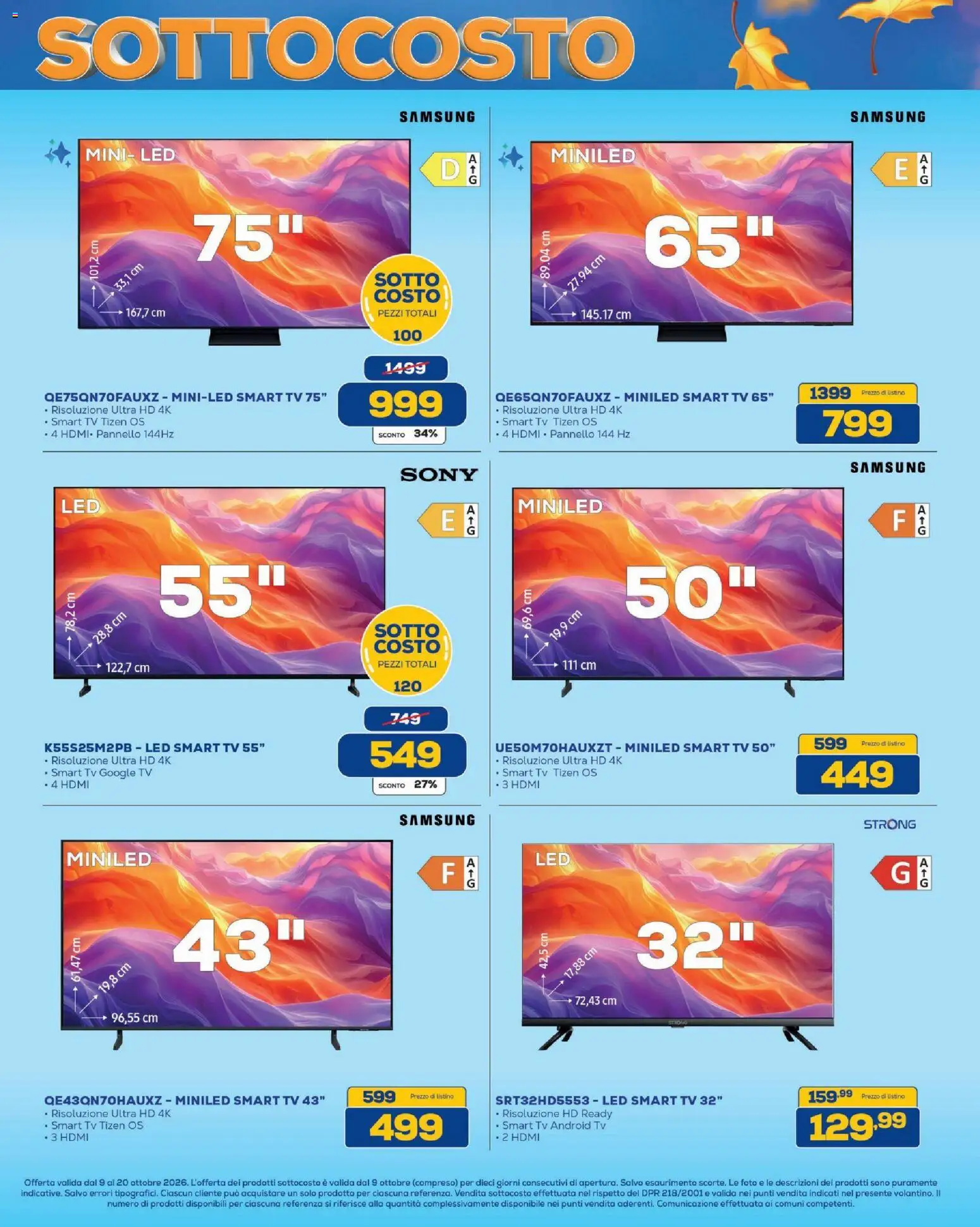 Volantino BRUNO del 09/10/2026 | Pagina: 5 | Prodotti: smart TV, TV, Samsung