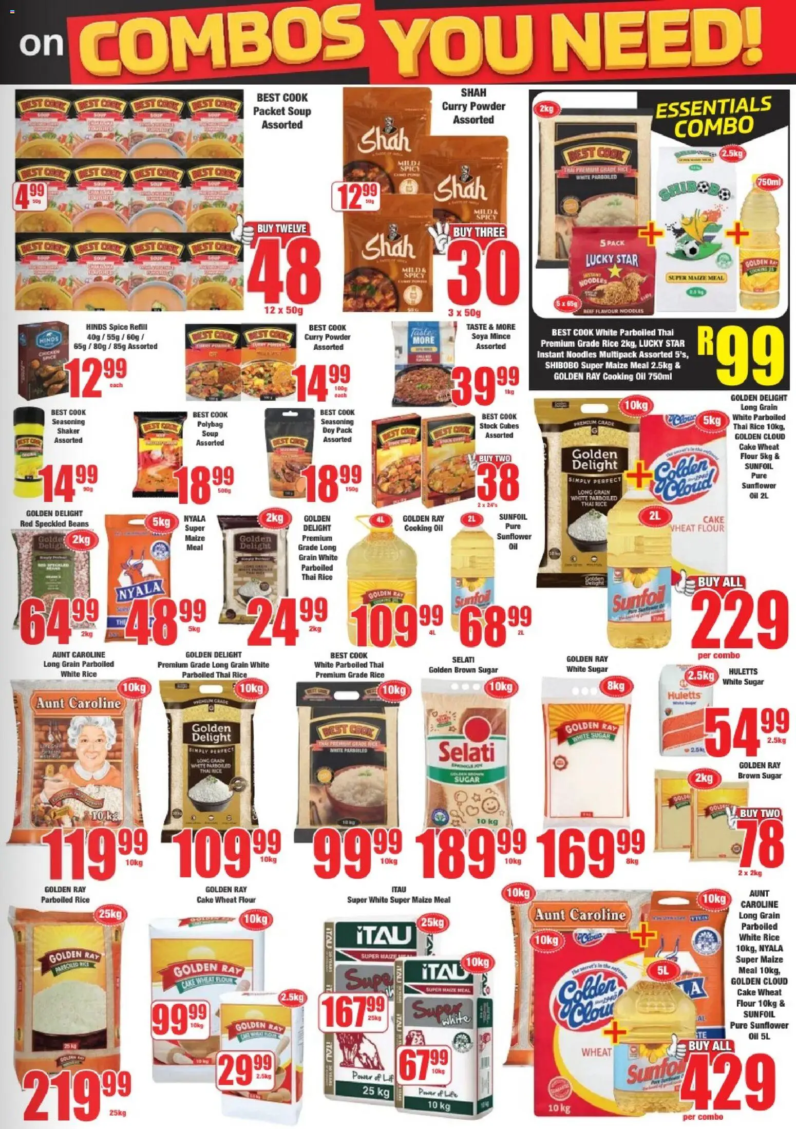 New Boxer catalogue – valid from 09.03.2026 | Page: 7 | Products: Flour, Beans, Noodles, Curry powder
