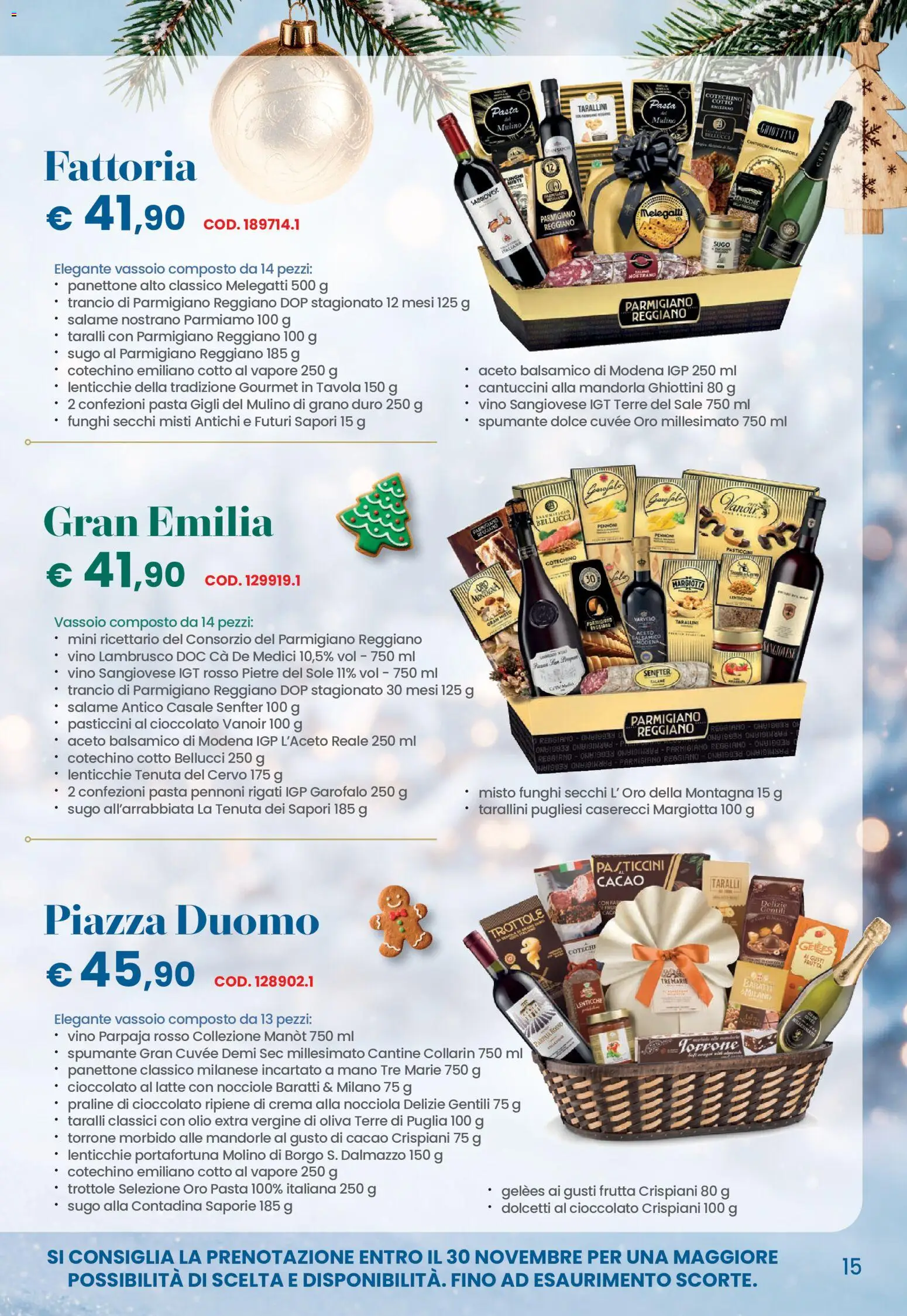Volantino Conad del 26/10/2026 | Pagina: 15 | Prodotti: Funghi secchi, Pasta, Mandorle, Cacao