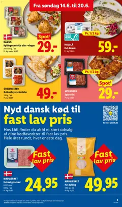 Lidl - Tilbudsavis gyldig fra 14.06.2026 | Side: 3 | Produkter: Spareribs, Søm