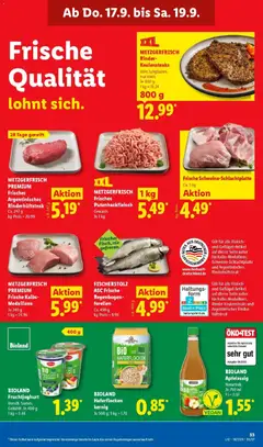Lidl Prospekt Mahlow ab 14.09.2026 gültig | Seite: 57 | Produkte: Joghurt, Apple, Steak, Fleisch