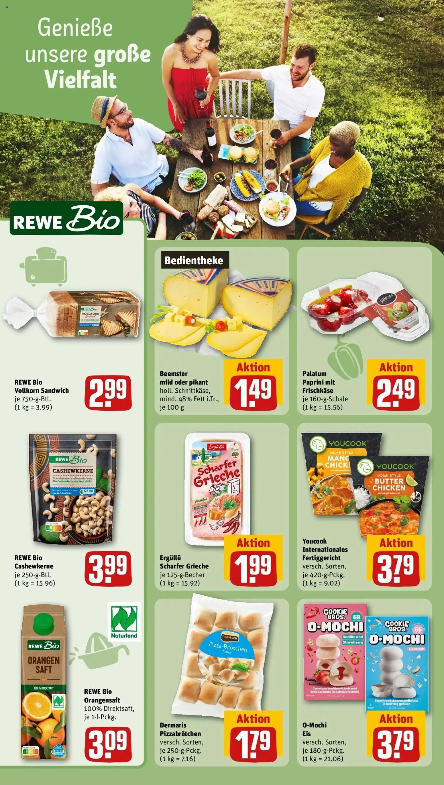REWE Prospekt ab 31.08.2026 zum Blättern » Angebote | Seite: 16 | Produkte: Youcook, Butter, Orangensaft, Saft